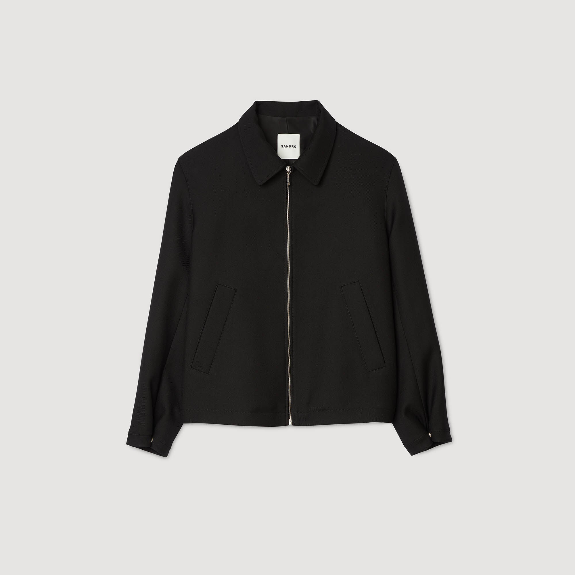 New Zipper Jacket Zip-Up Jacket Black
