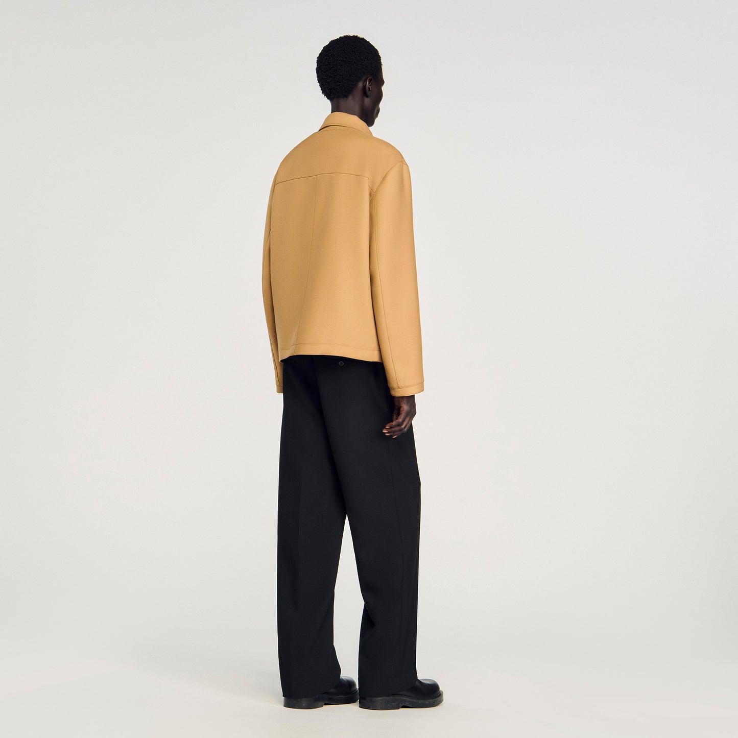 New Zipper Jacket Zip-Up Jacket Camel