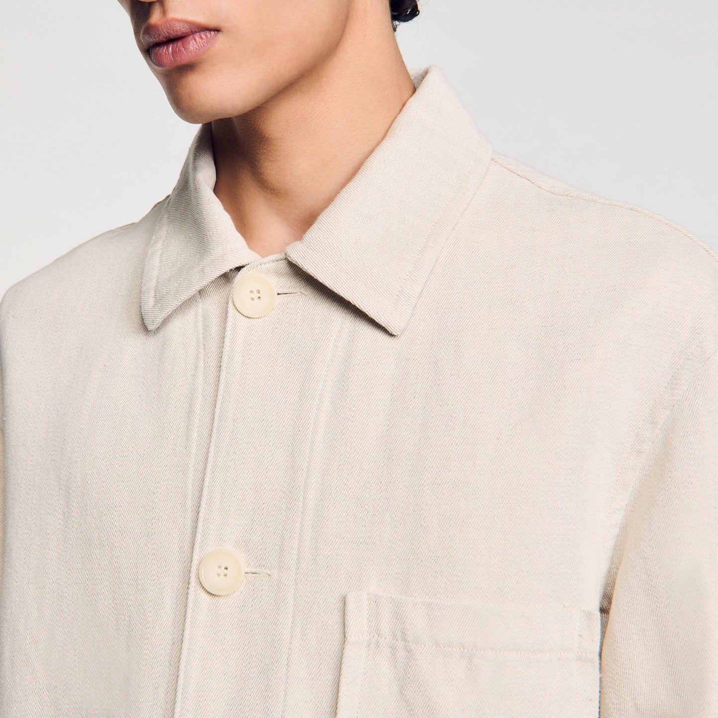 Worker Overshirt Linen Worker Jacket Oats