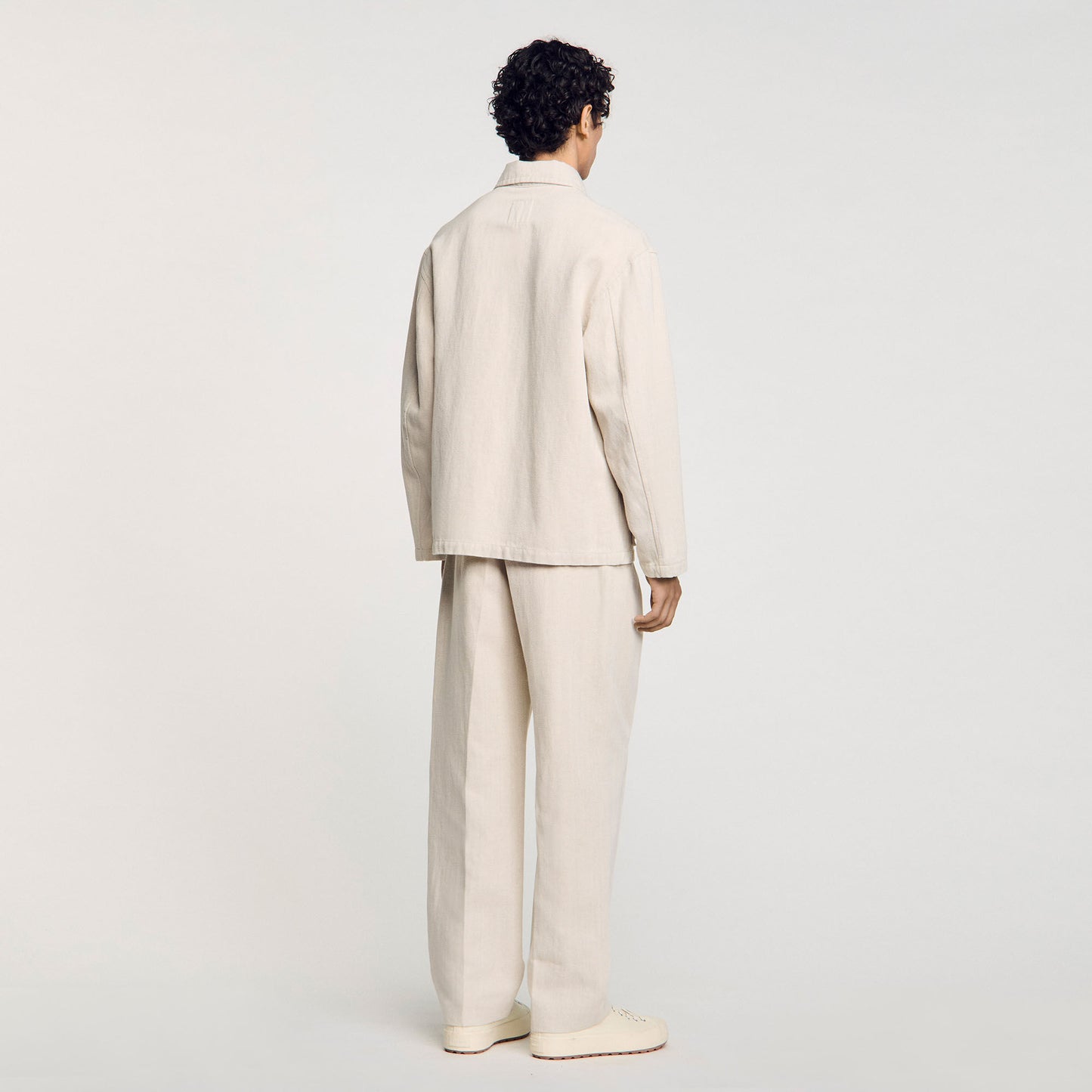 Worker Overshirt Linen Worker Jacket Oats