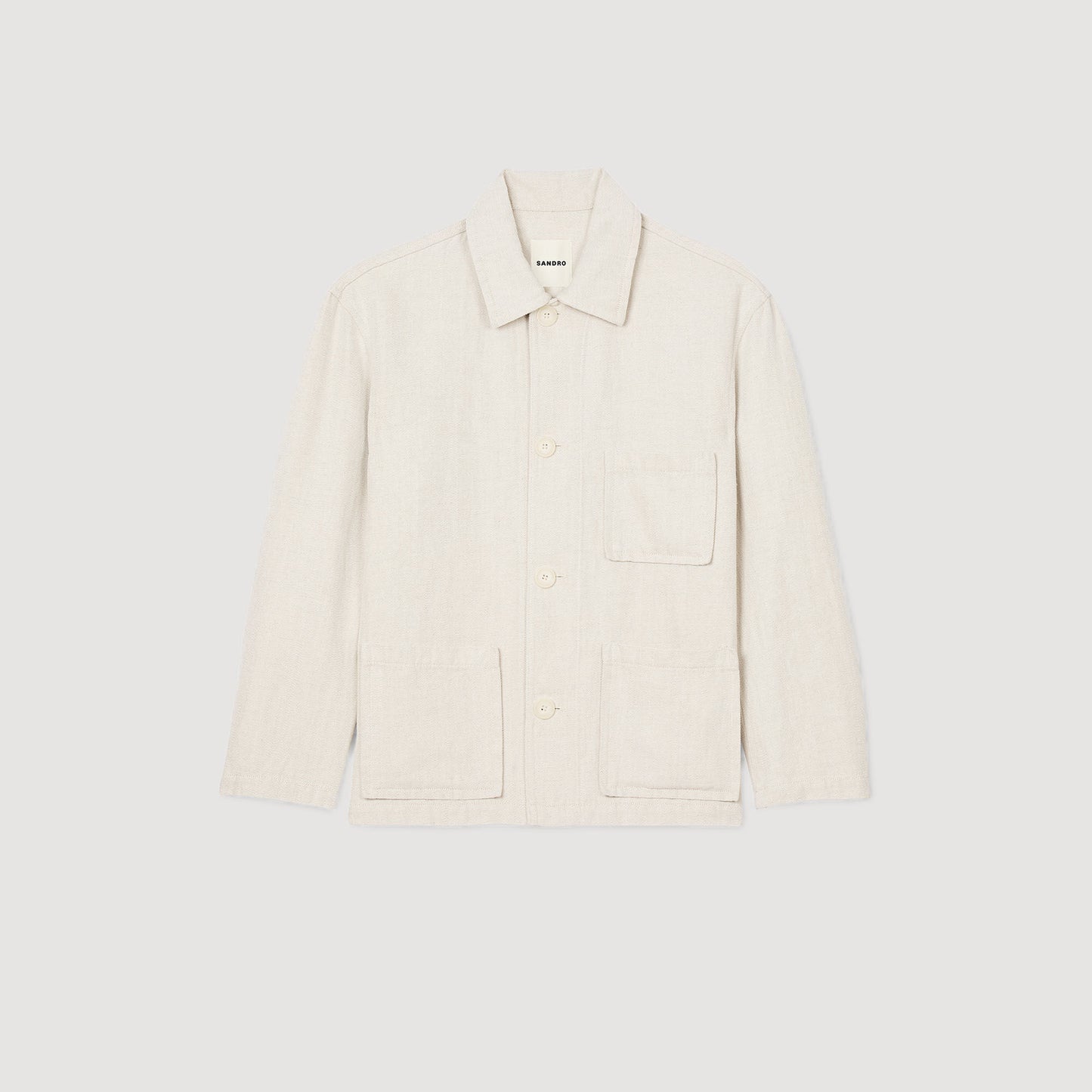 Worker Overshirt Linen Worker Jacket Oats