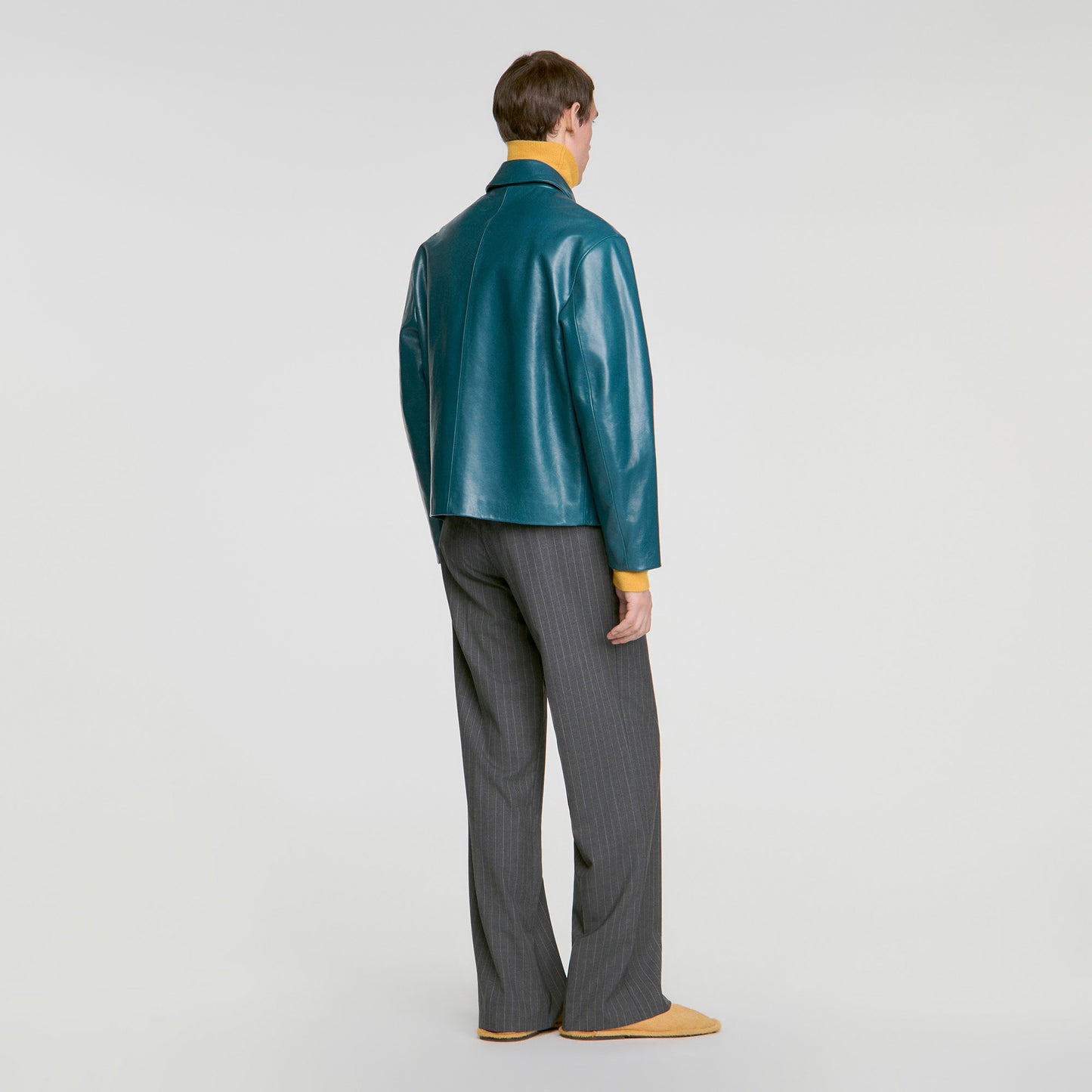 Alessandro Jacket Leather jacket Petrol Blue