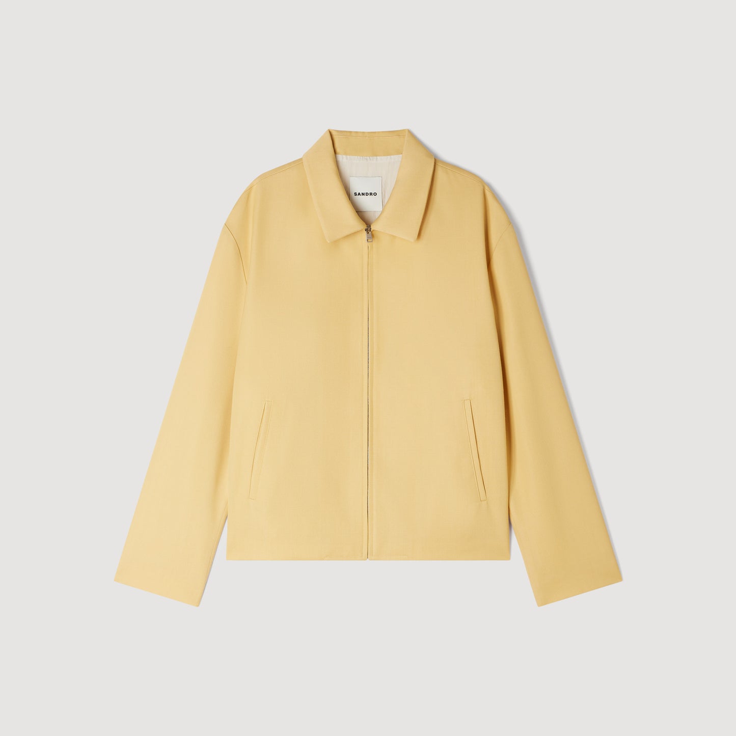 Minimal Jacket Zip-Up Jacket LIGHT YELLOW