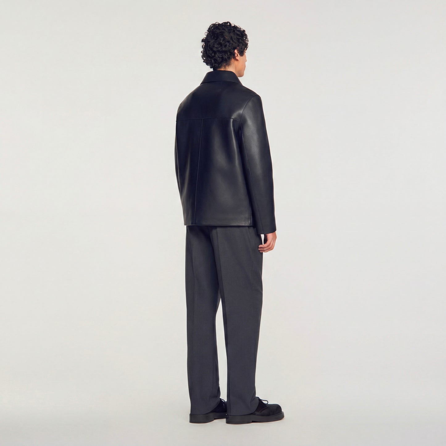 Philip Jacket Straight lambskin jacket Black