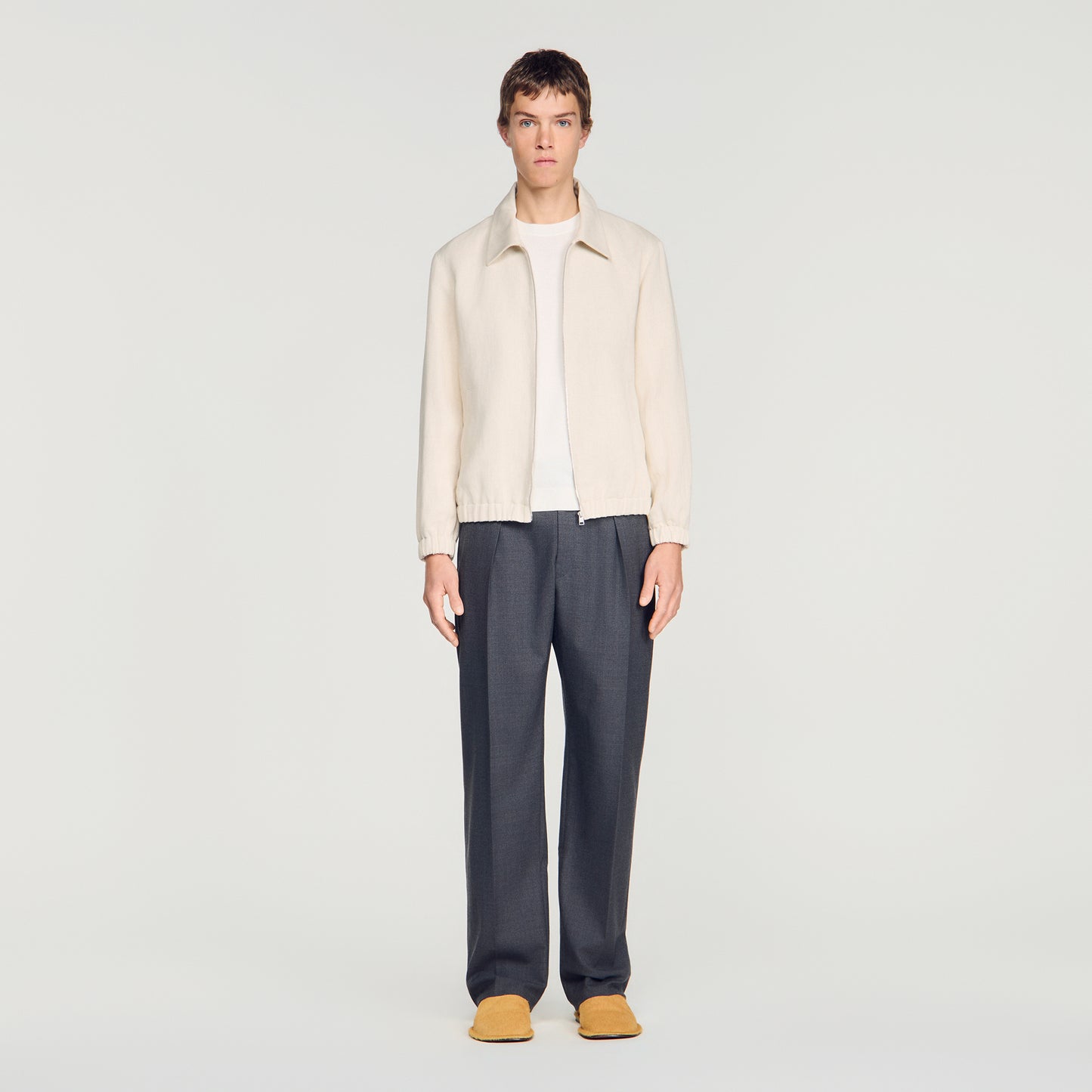 Jones Cotton Jacket Worker Jacket Ecru
