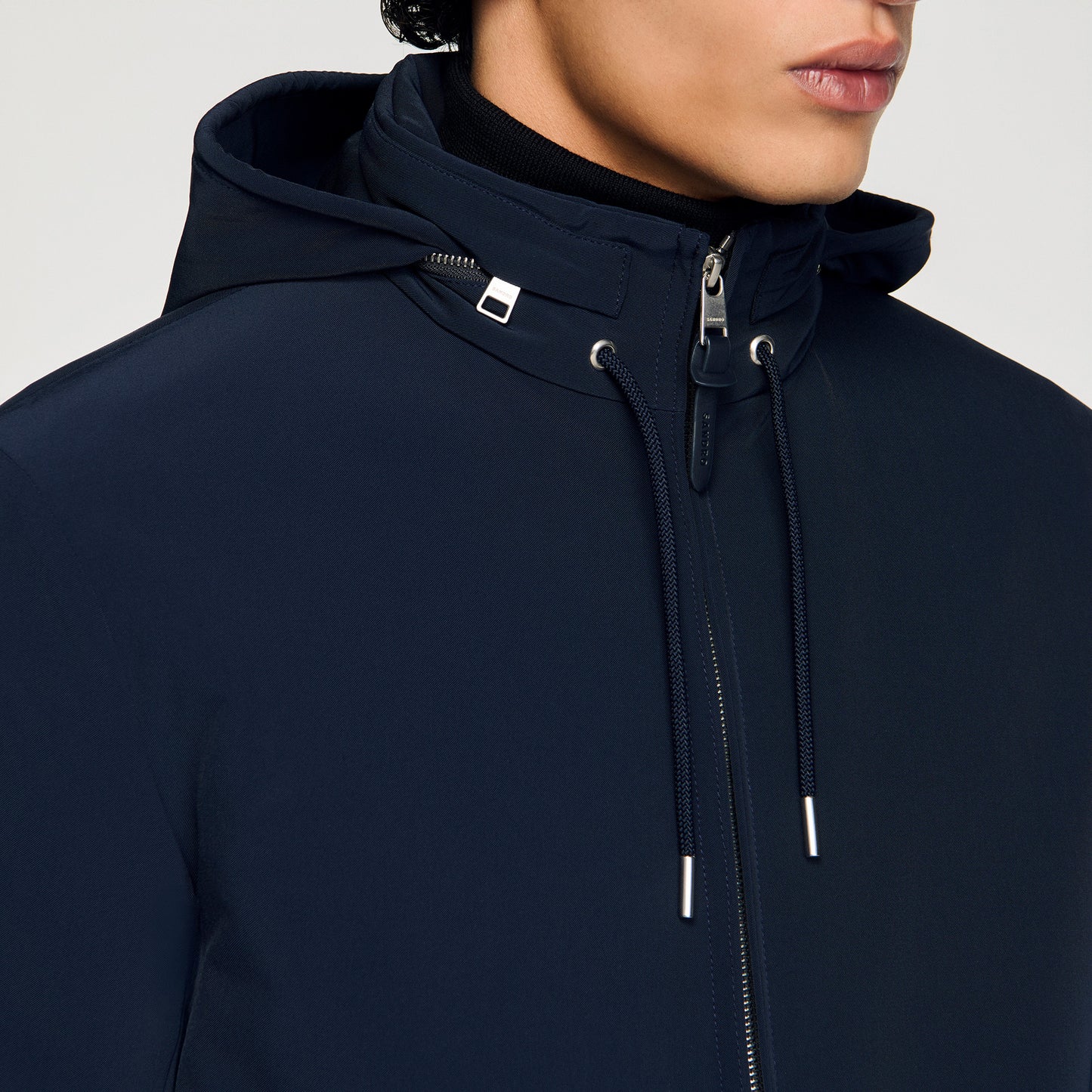 Orion Hooded Zip-Up Jacket Midnight Blue