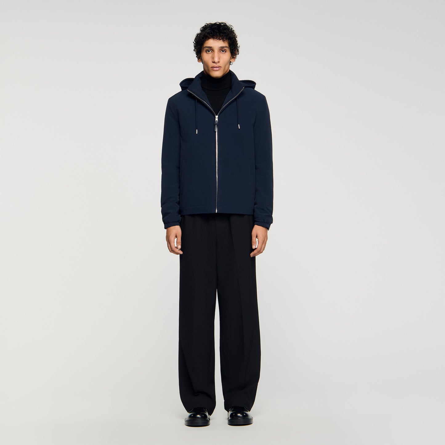 Orion Hooded Zip-Up Jacket Midnight Blue