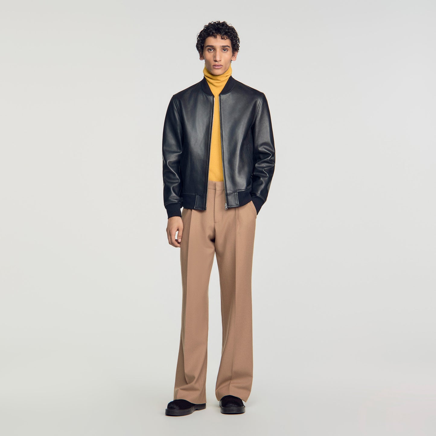 New Monaco Leather jacket Black