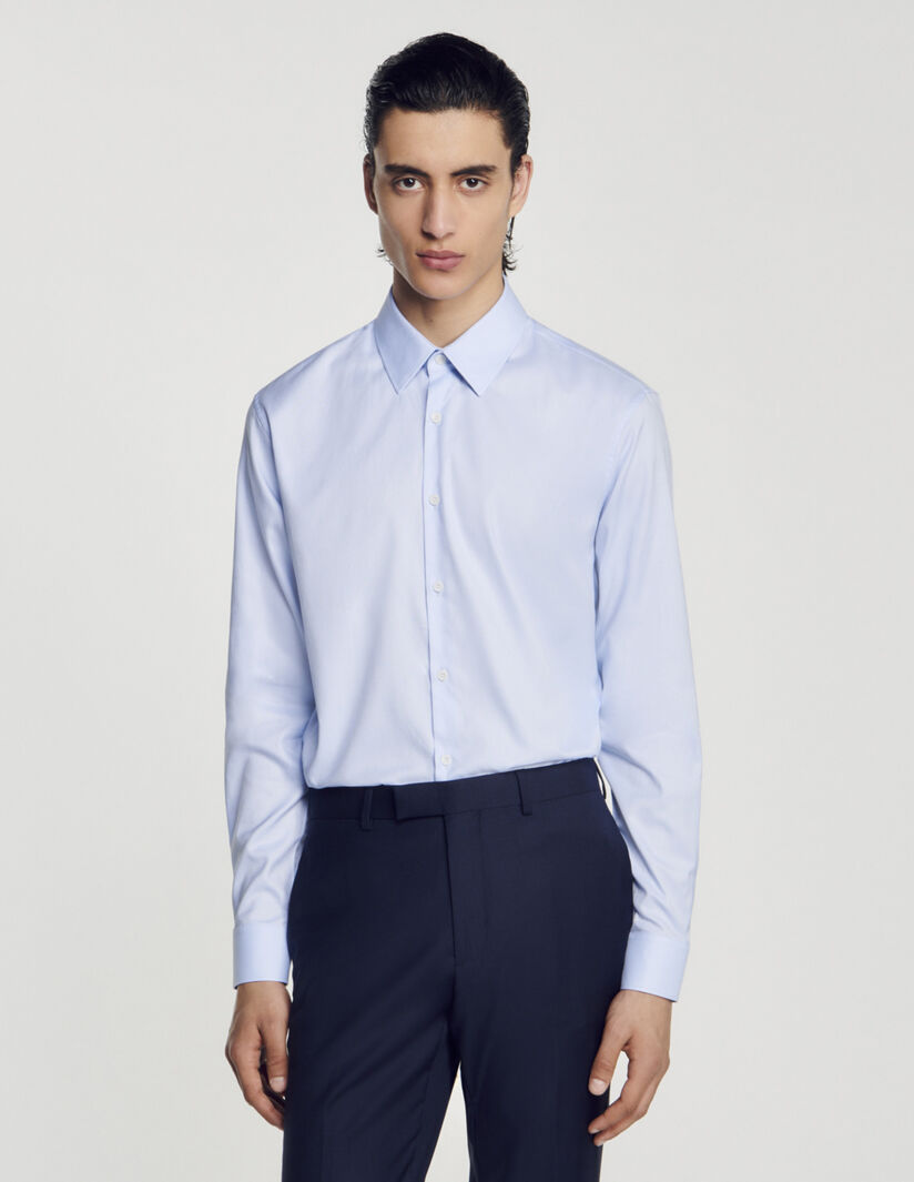 Classic Cotton Shirt Sky Blue