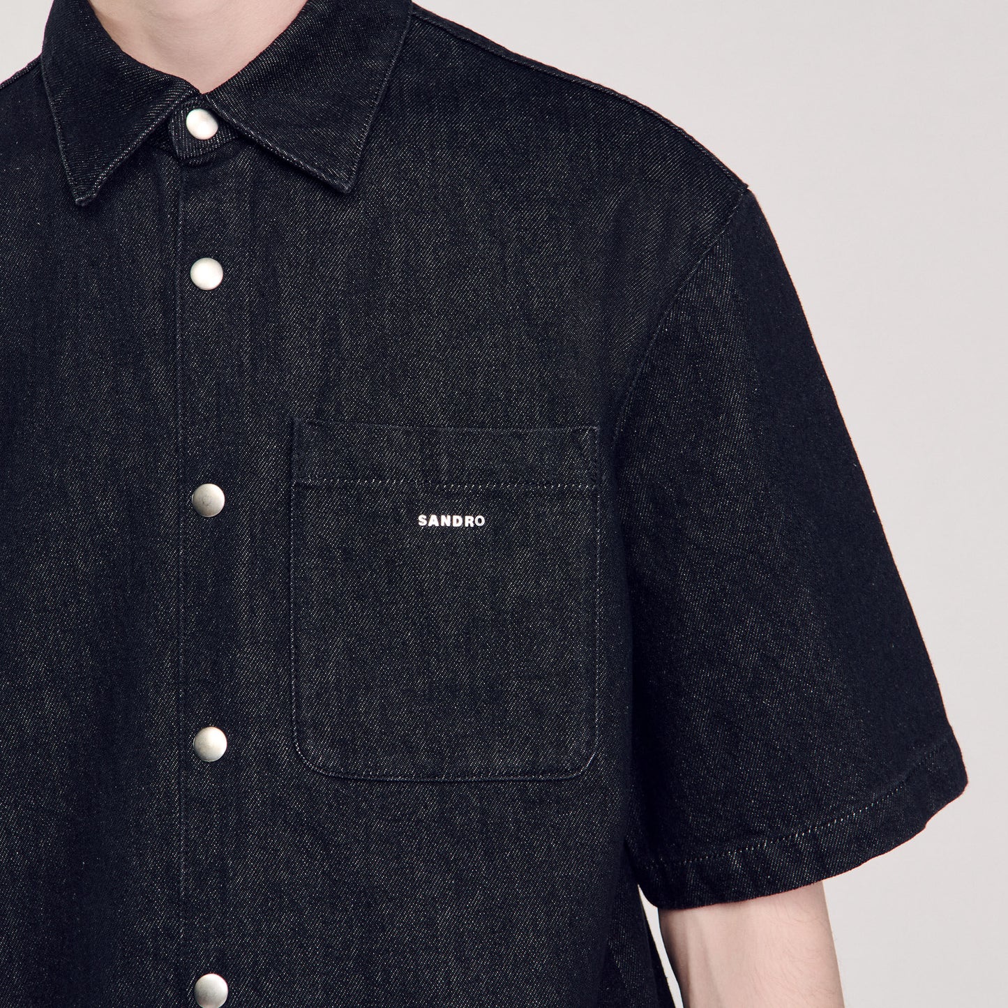 Denim Shirt Logo Black