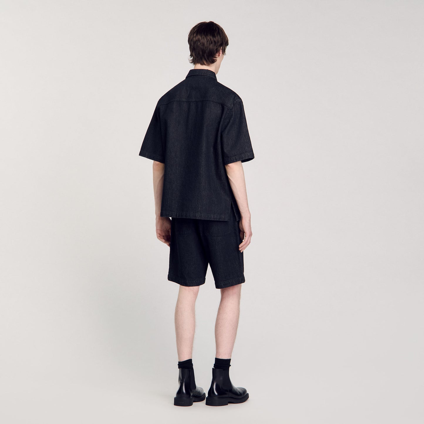 Denim Shirt Logo Black