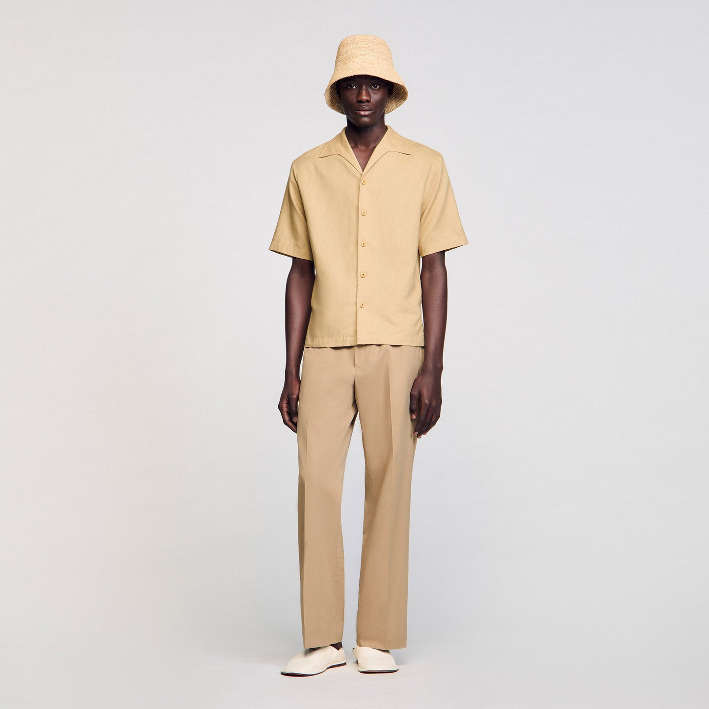Requin Linen Mc Cotton And Linen Shirt Nut