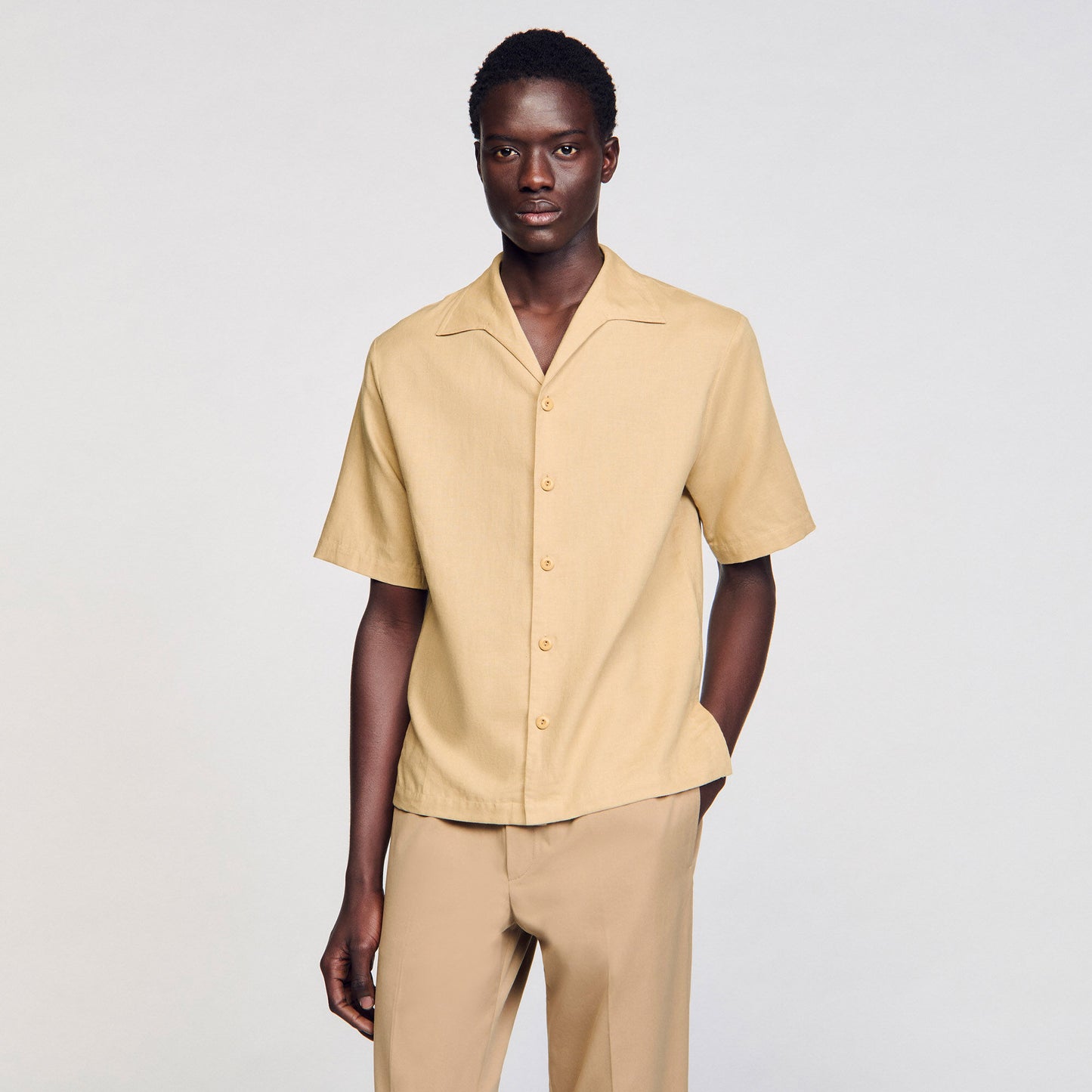 Requin Linen Mc Cotton And Linen Shirt Nut