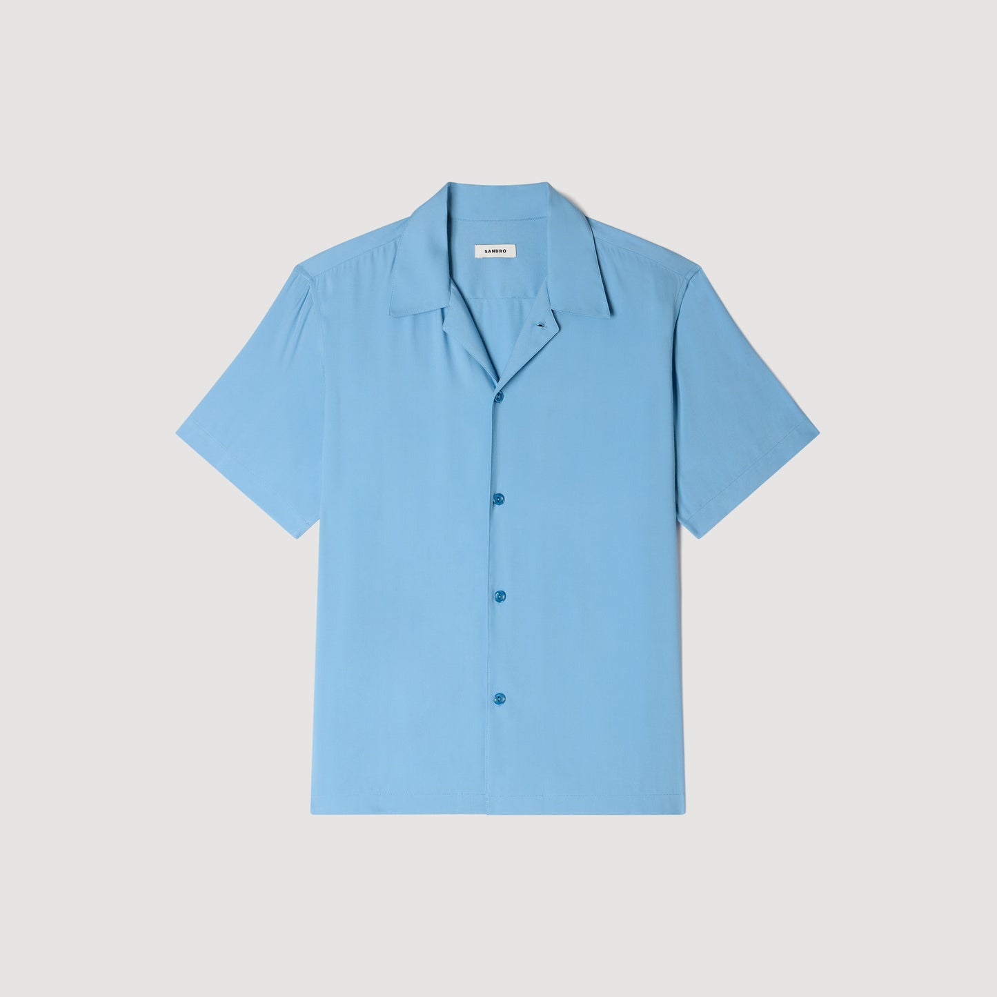 New Requin Mc Loose-Fit Shark Collar Shirt Sky Blue
