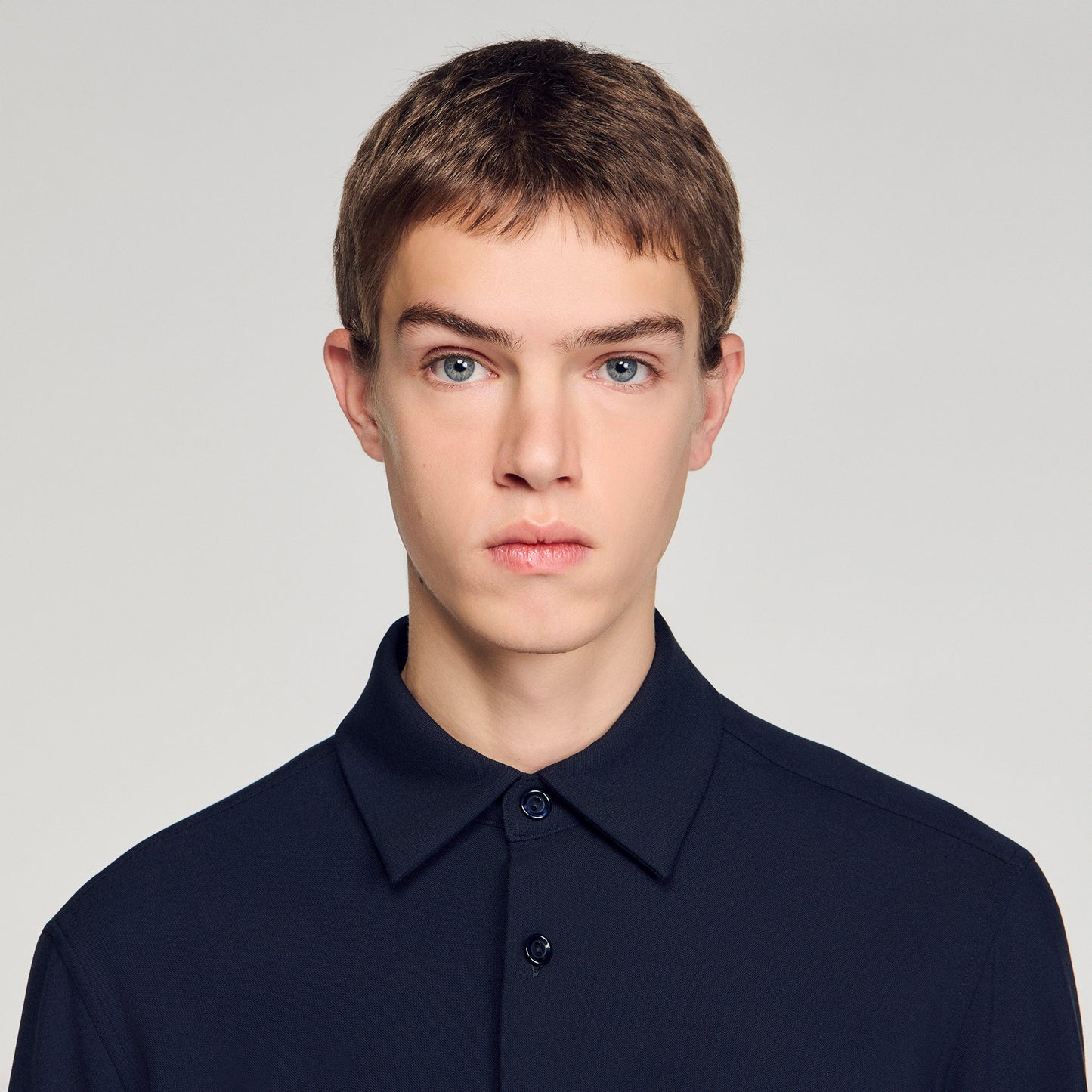 Joker Pocket Patch Pocket Shirt NAVY BLUE