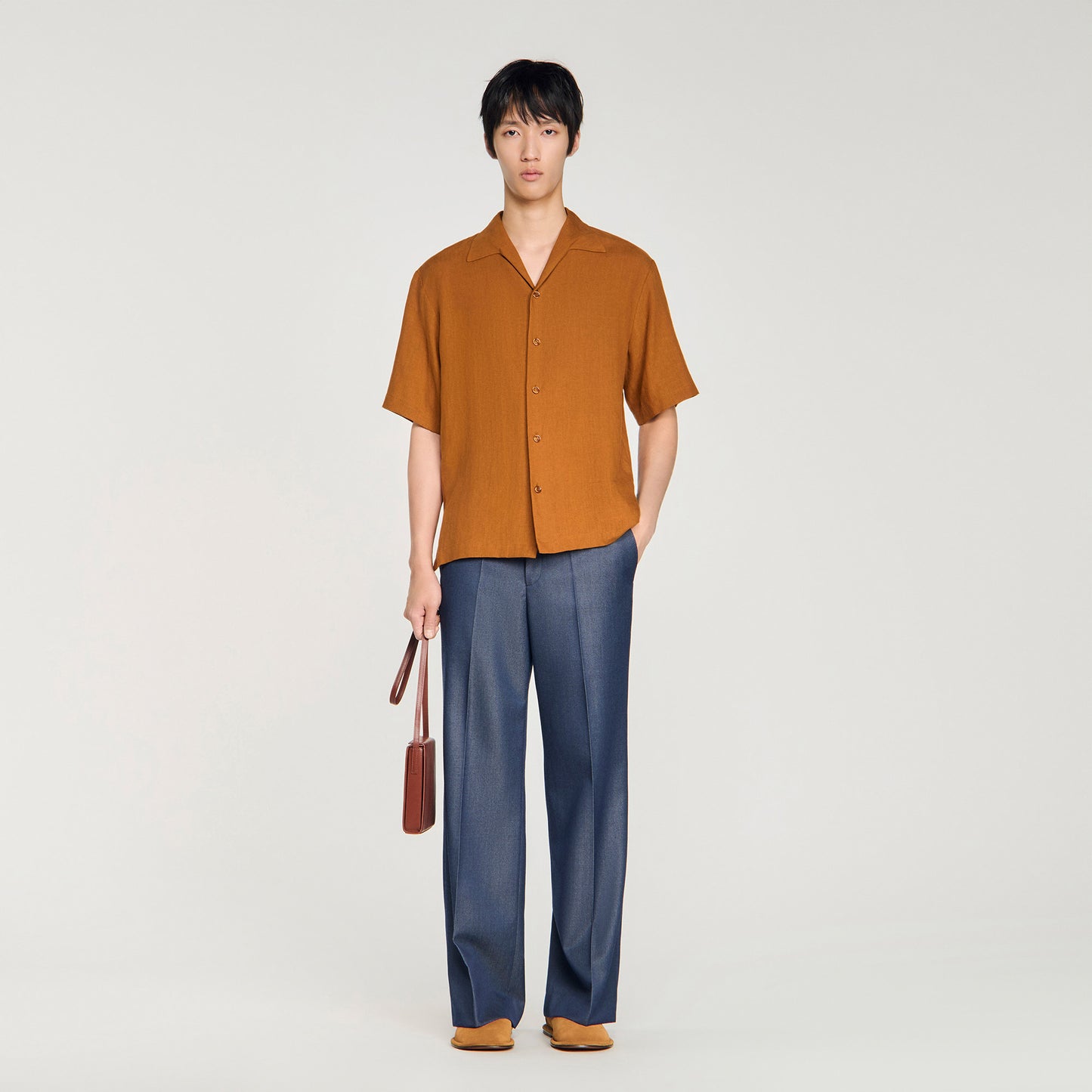 Requin Linen Mc Linen Shirt Whisky