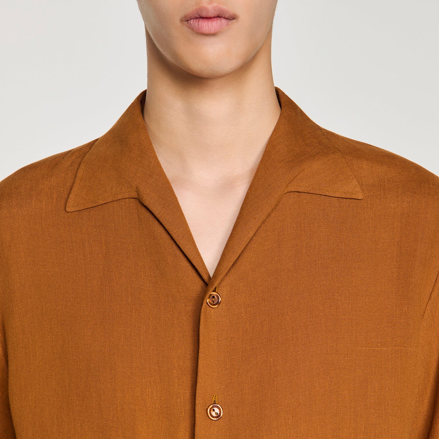 Requin Linen Mc Linen Shirt Whisky