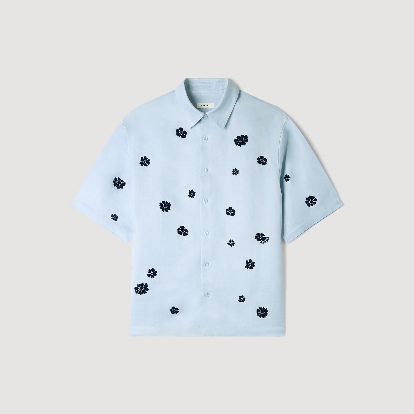 Velvet Flowers Mc Shirt Sky Blue