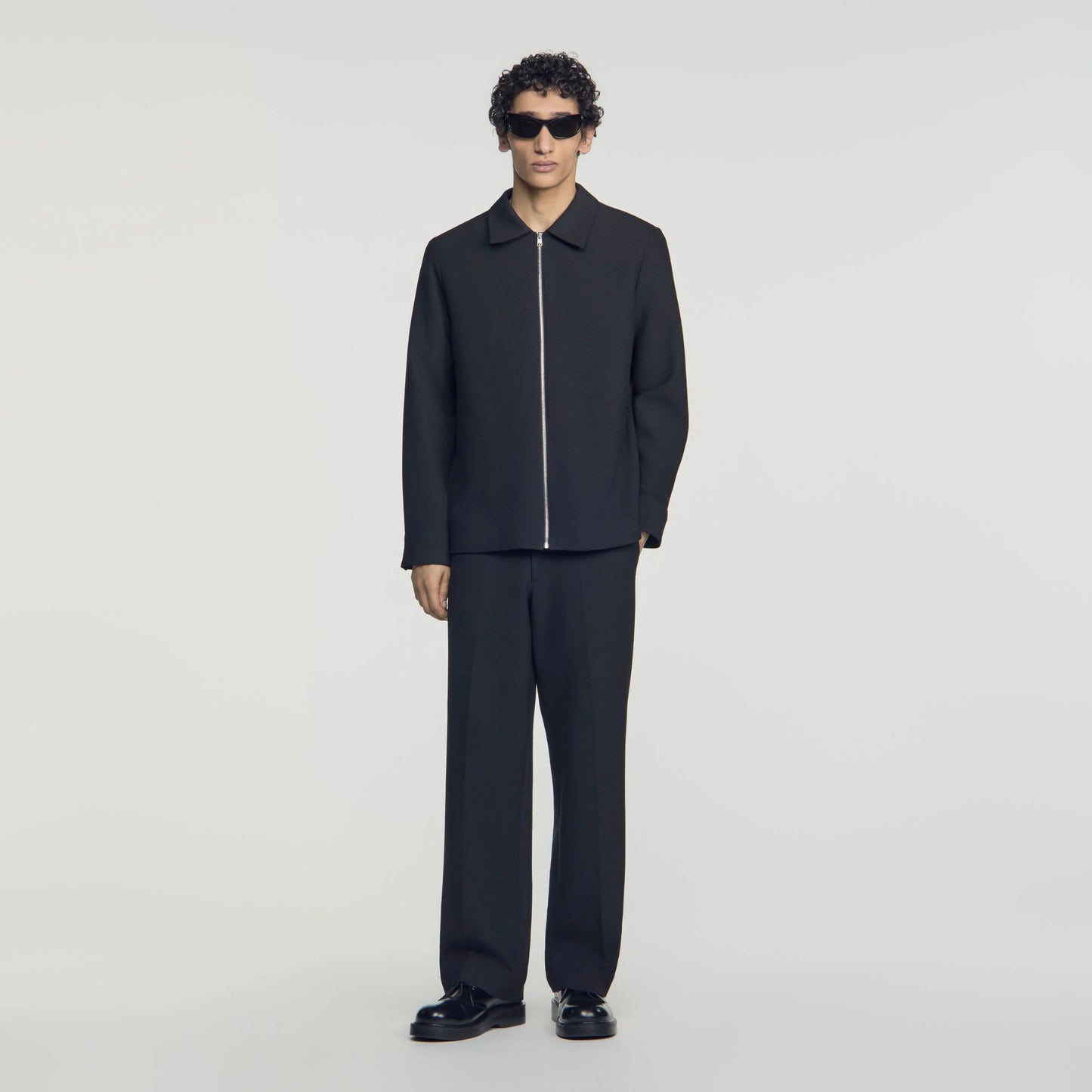 Joker Zip Shirt Shirt Black