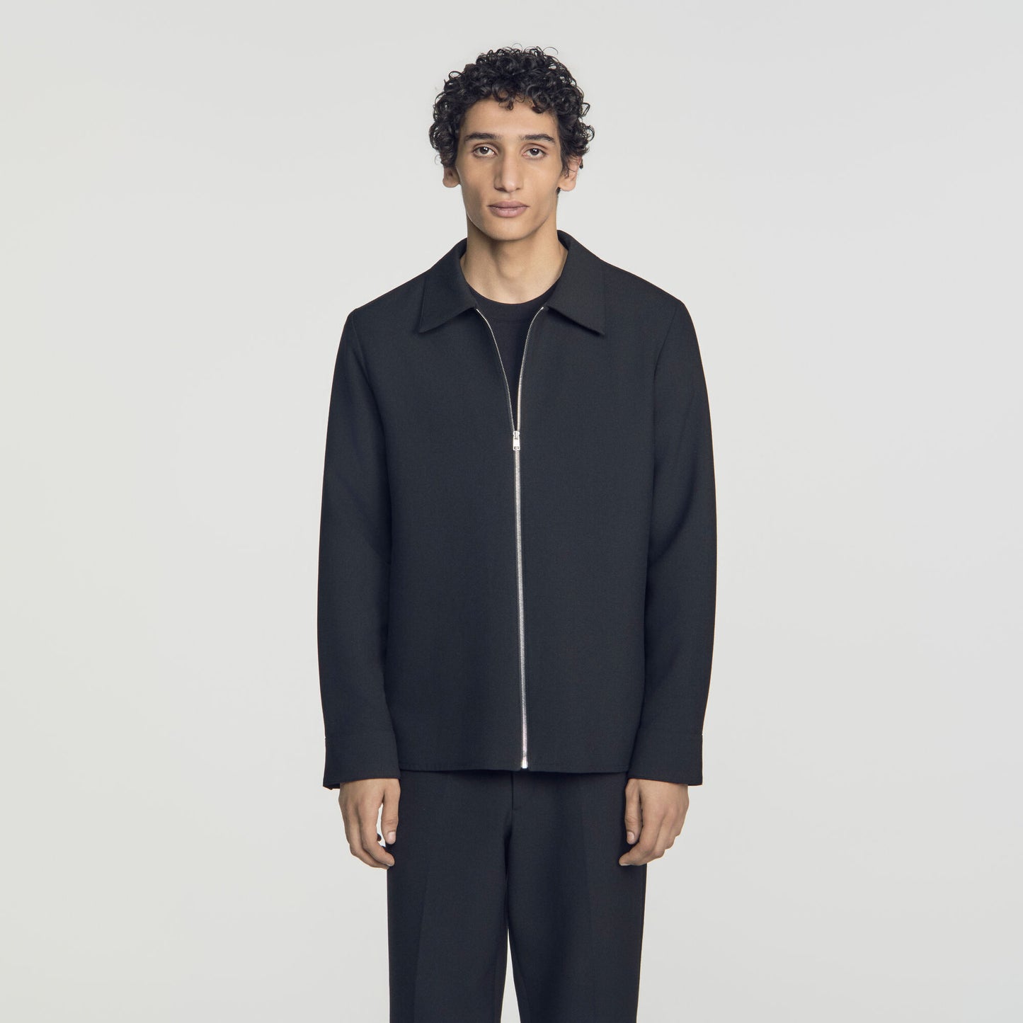 Joker Zip Shirt Shirt Black