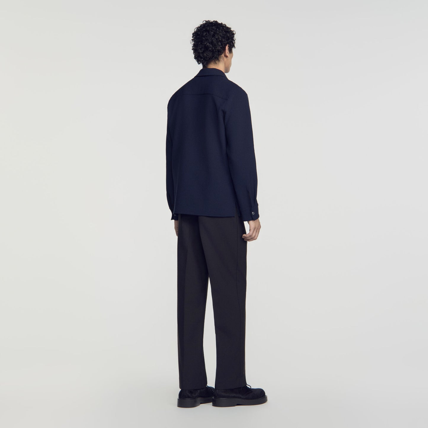 Joker Zip Shirt Shirt Navy Blue