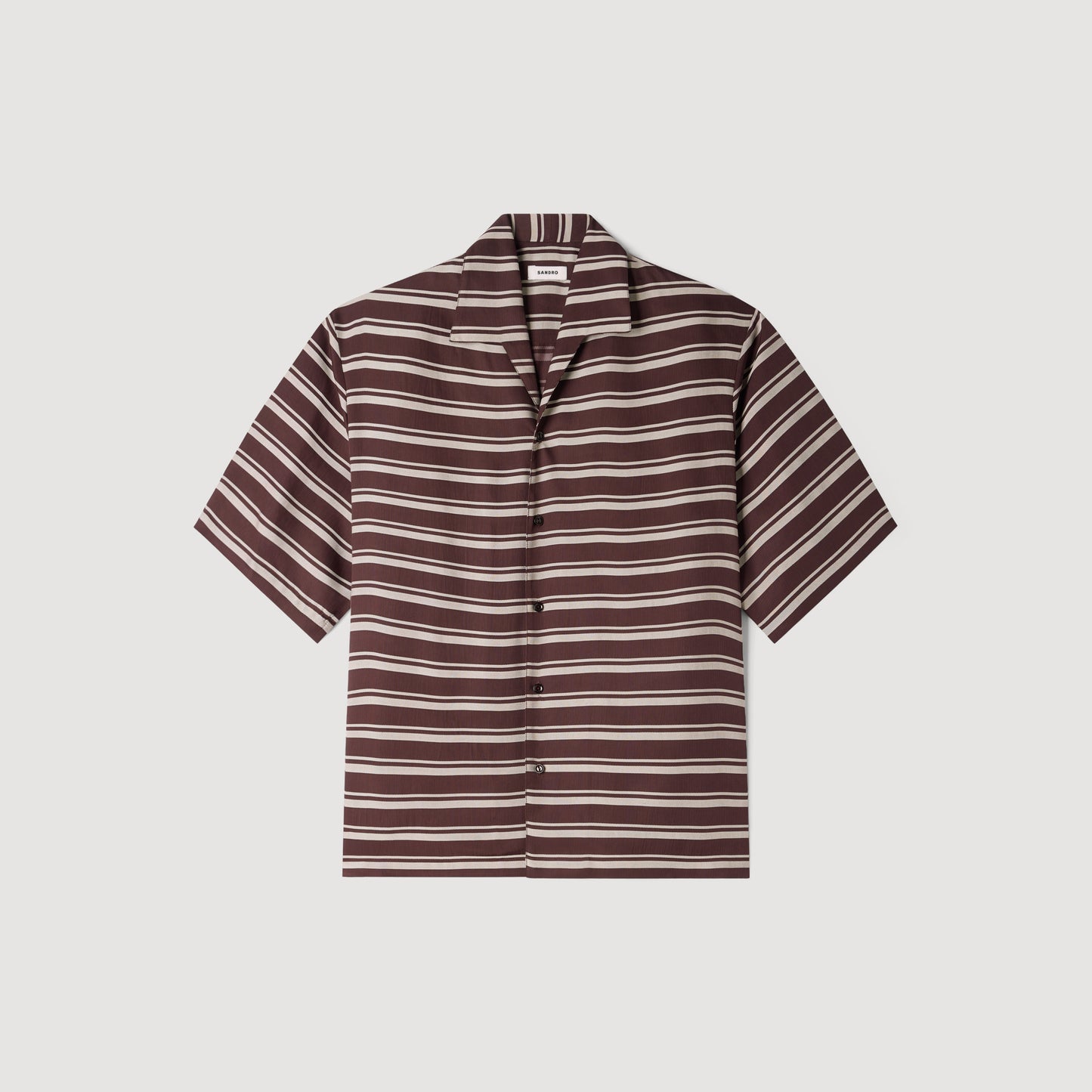 Stripy Shirt Mc Striped boat neck shirt Chocolate