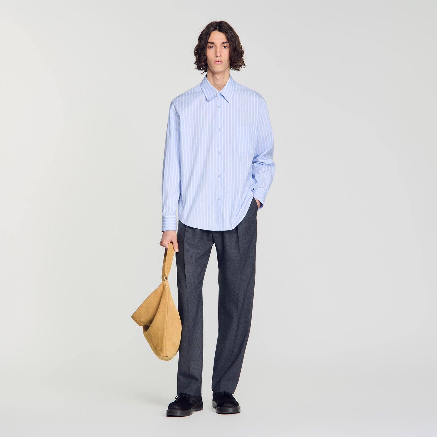Hamptons Shirt Striped cotton shirt Sky Blue / White