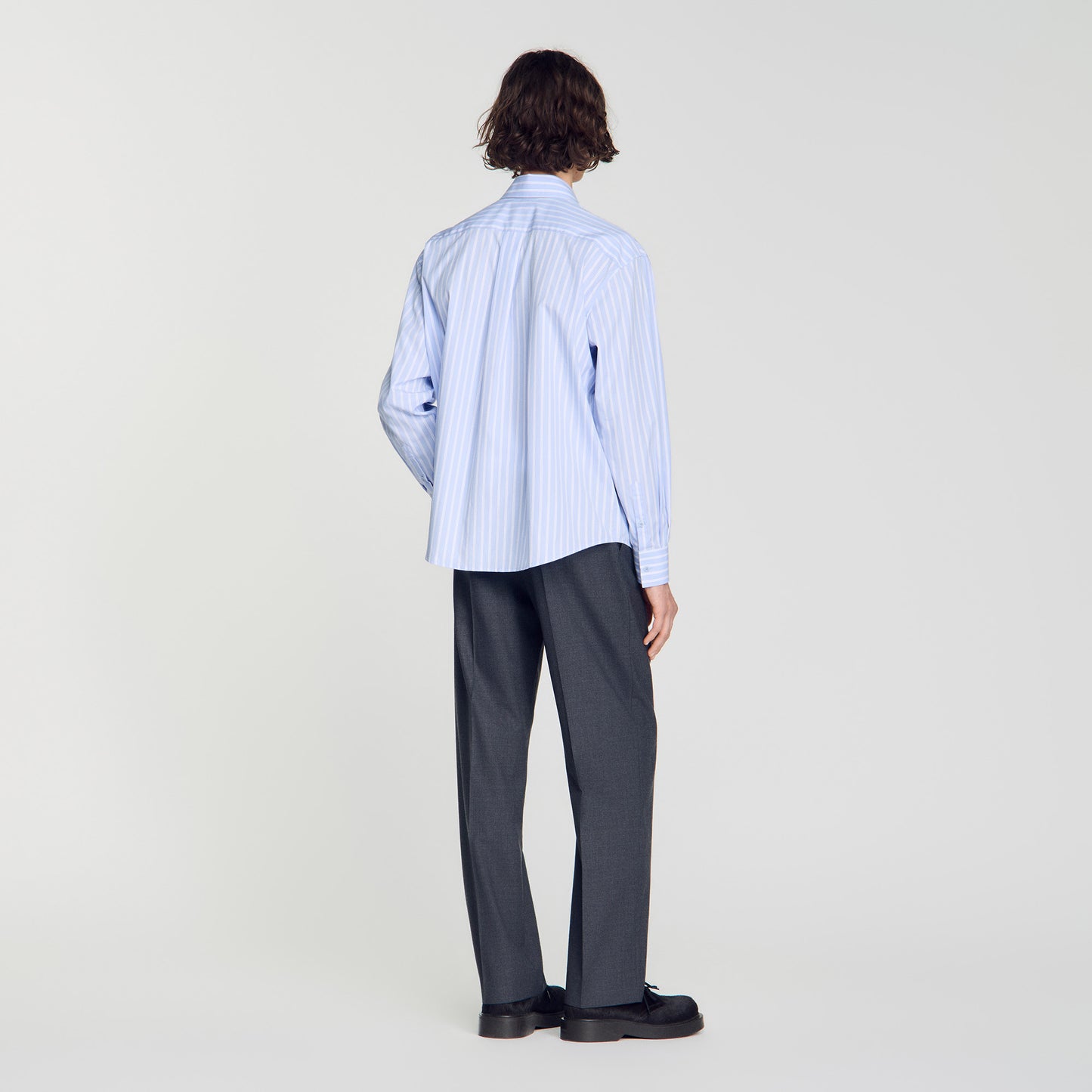 Hamptons Shirt Striped cotton shirt Sky Blue / White