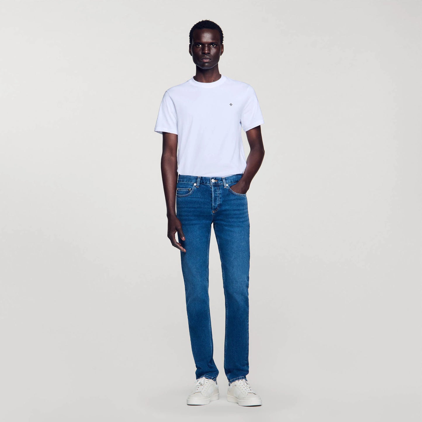 Washed Jeans - Slim Cut Blue Vintage - Denim