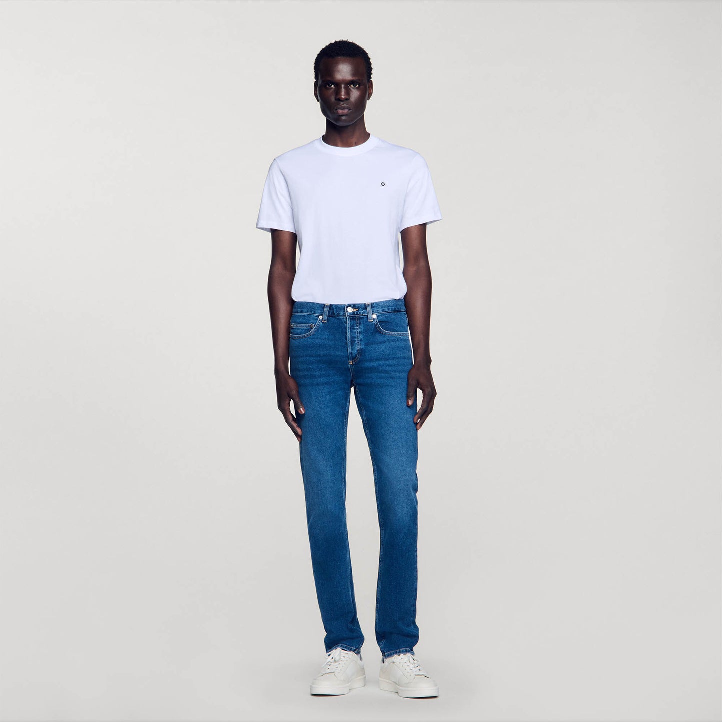 Washed Jeans - Slim Cut Blue Vintage - Denim