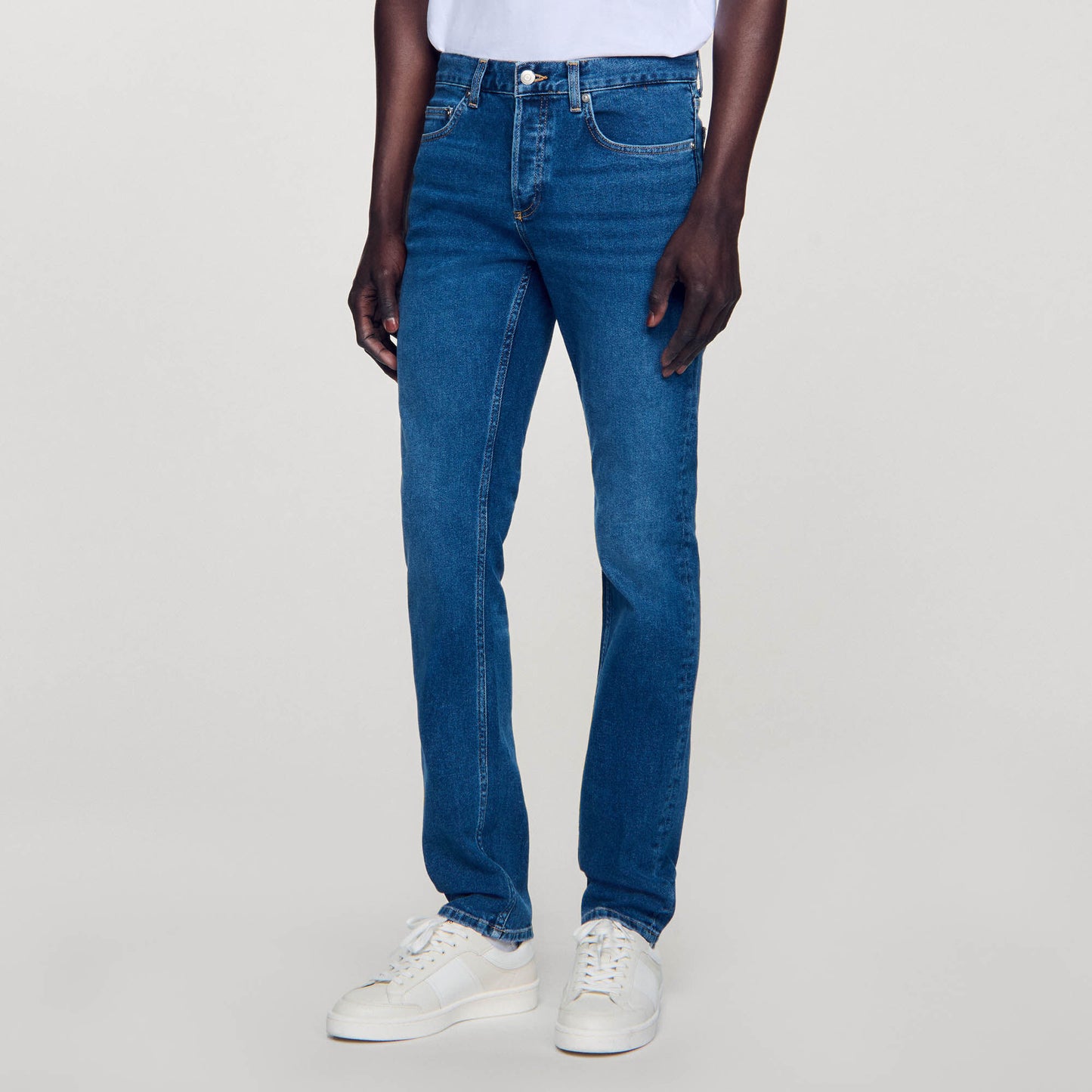 Washed Jeans - Slim Cut Blue Vintage - Denim