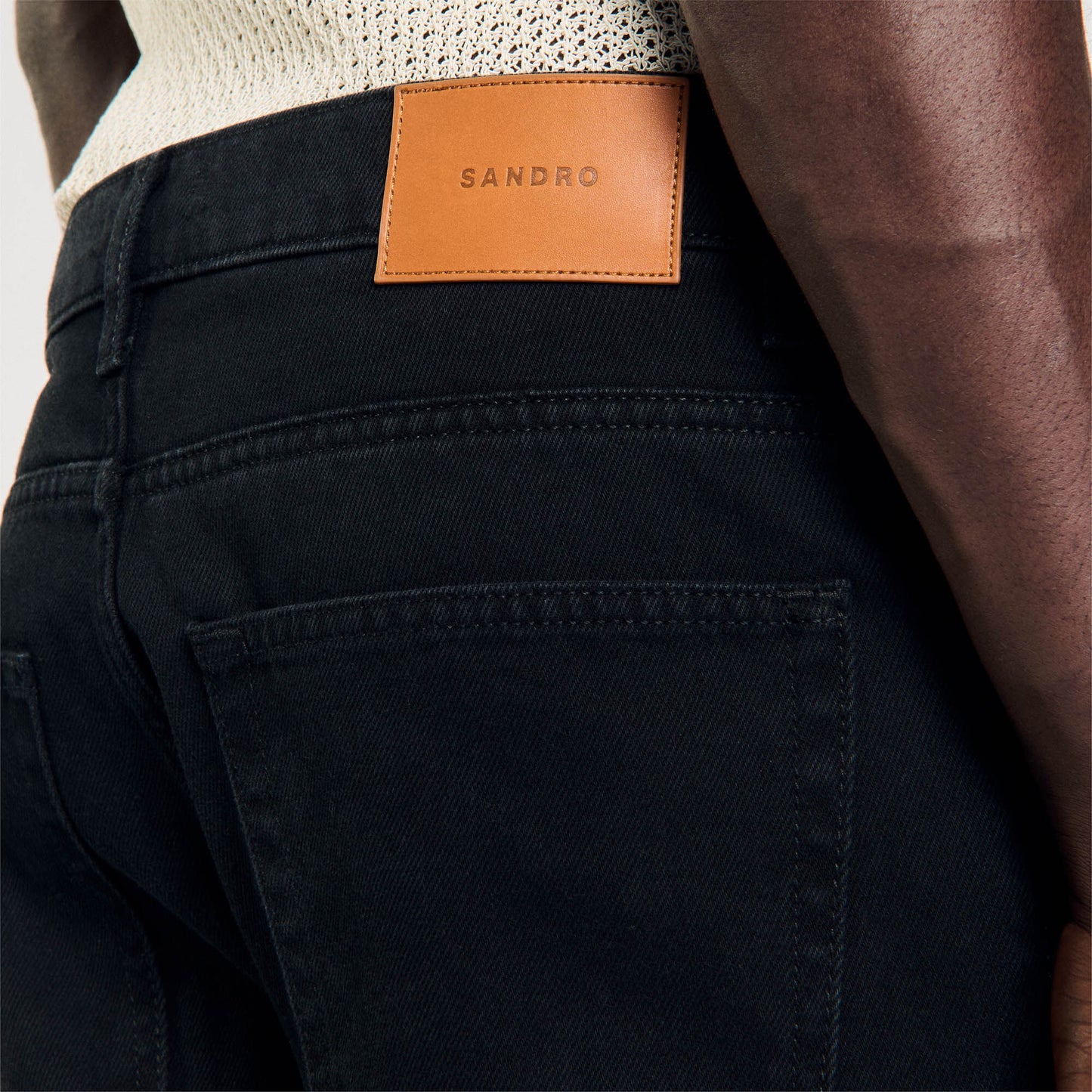 Straight-Fit Jeans Black