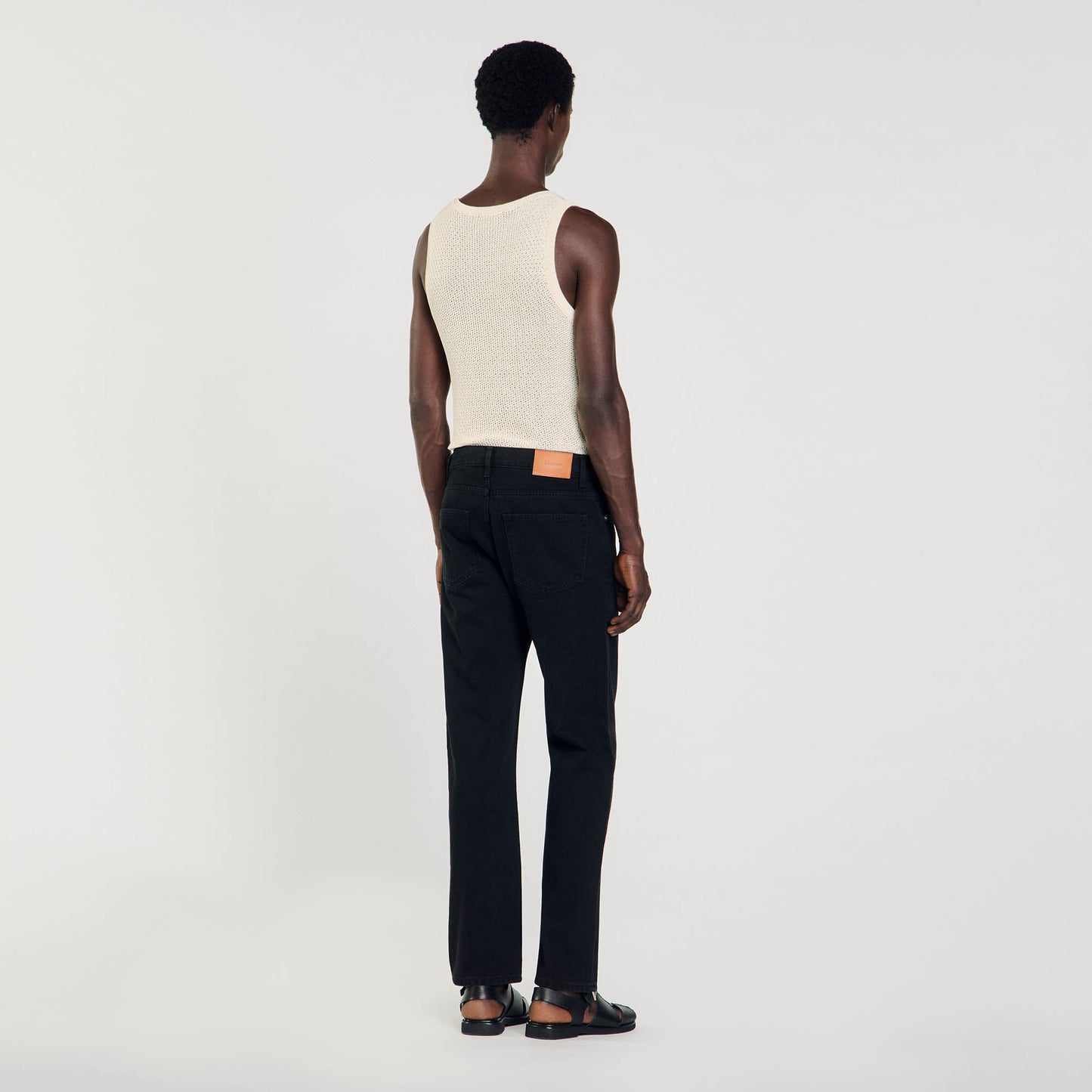 Straight-Fit Jeans Black