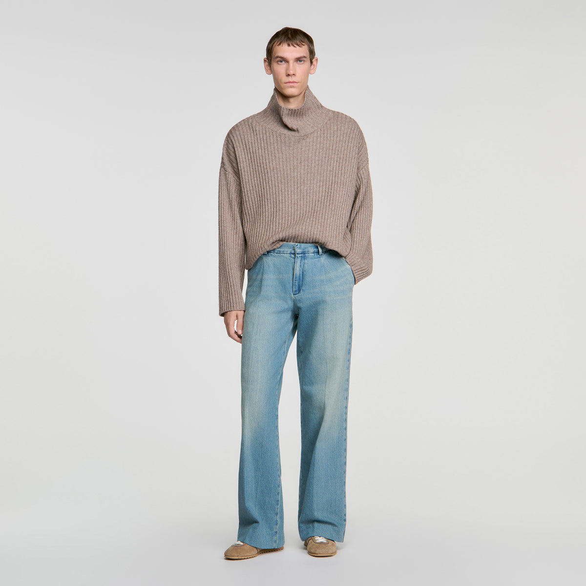Pleated Jeans Faded jeans Blue