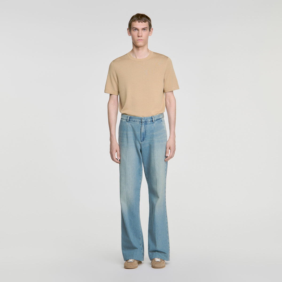 Pleated Jeans Faded jeans Blue