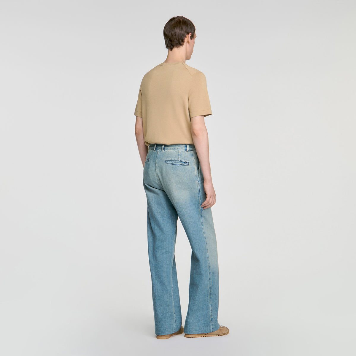 Pleated Jeans Faded jeans Blue