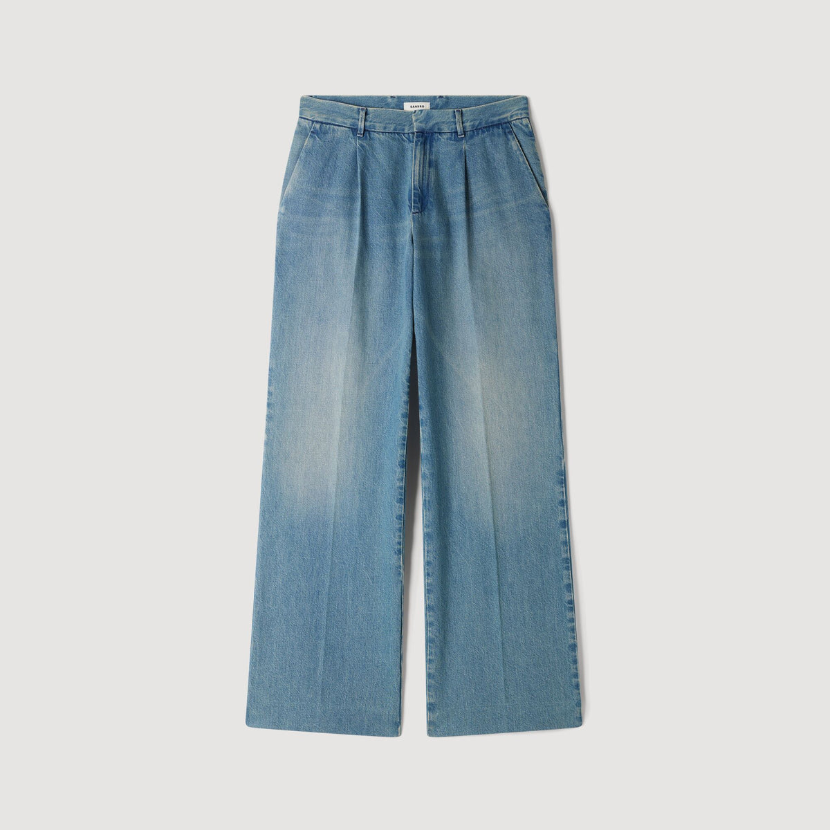 Pleated Jeans Faded jeans Blue