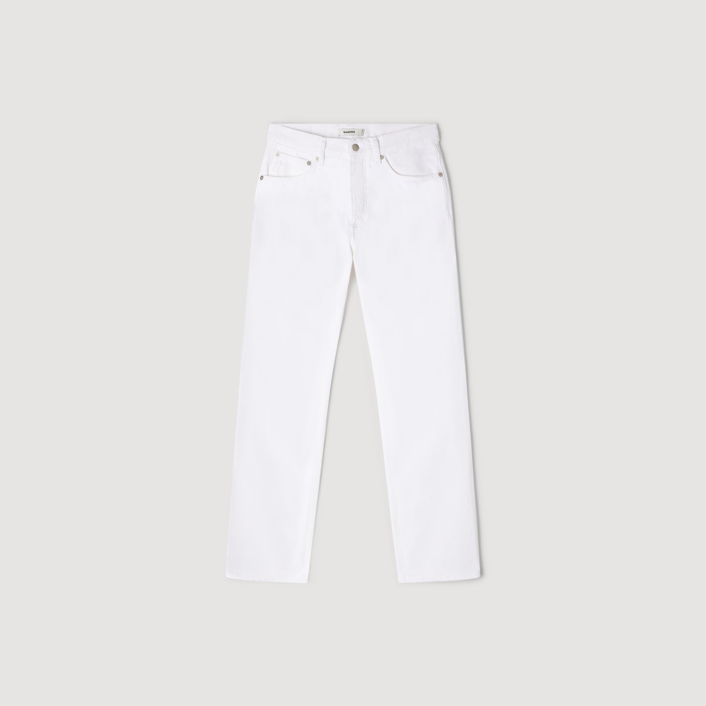 Regular White Regular Raw Jeans White
