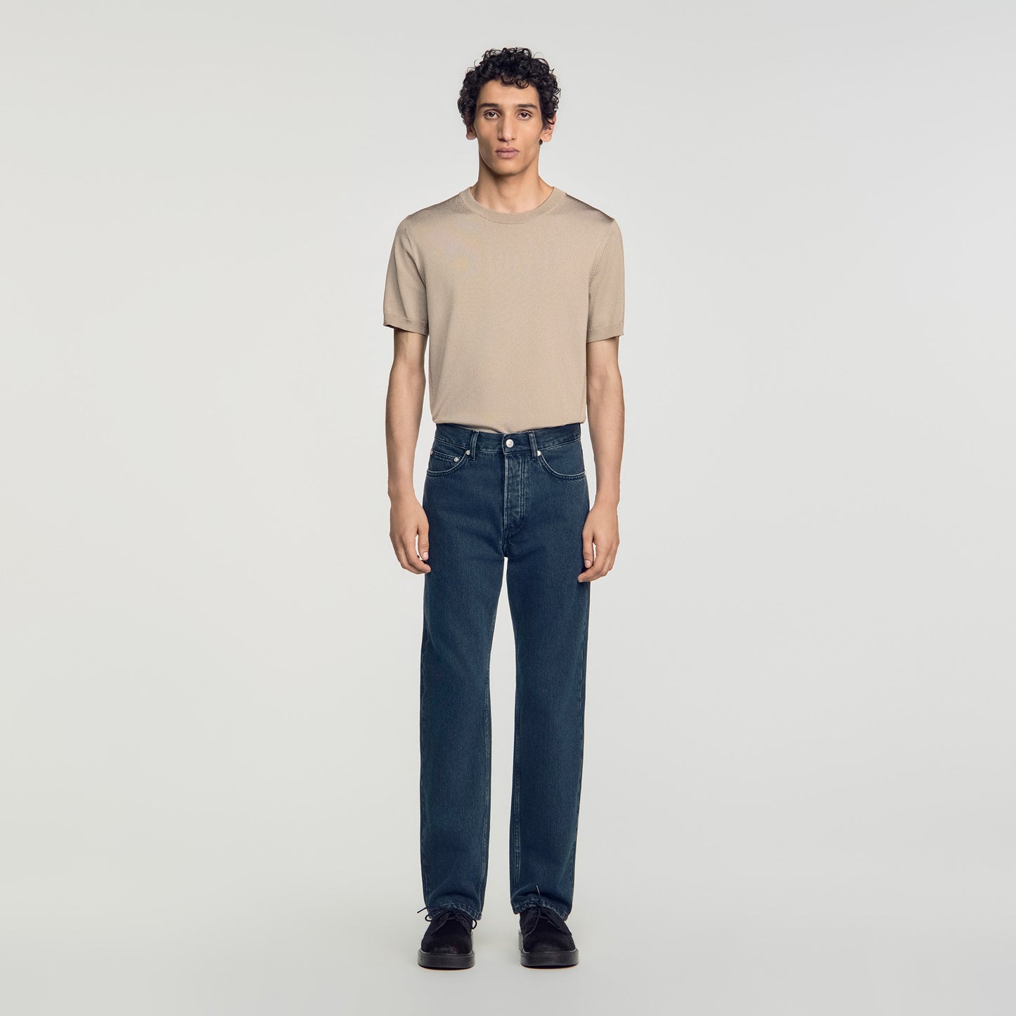 Regular Blue Grey Regular faded jeans Grey / Blu