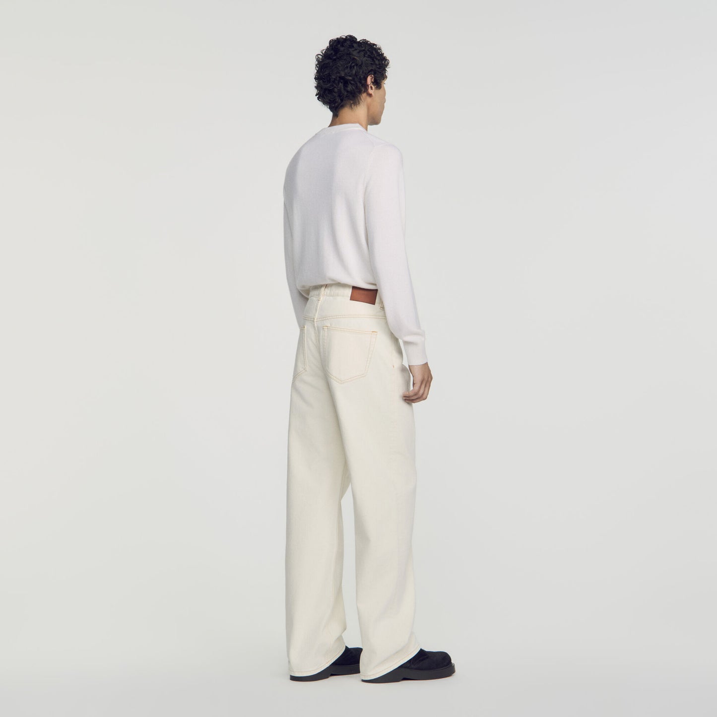 Baggy Ecru Baggy contrast jeans Ecru