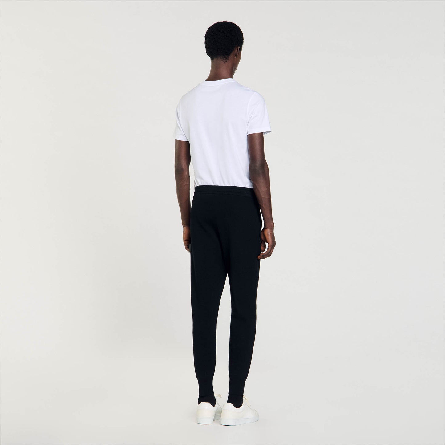 Knit Jogging Bottoms Black