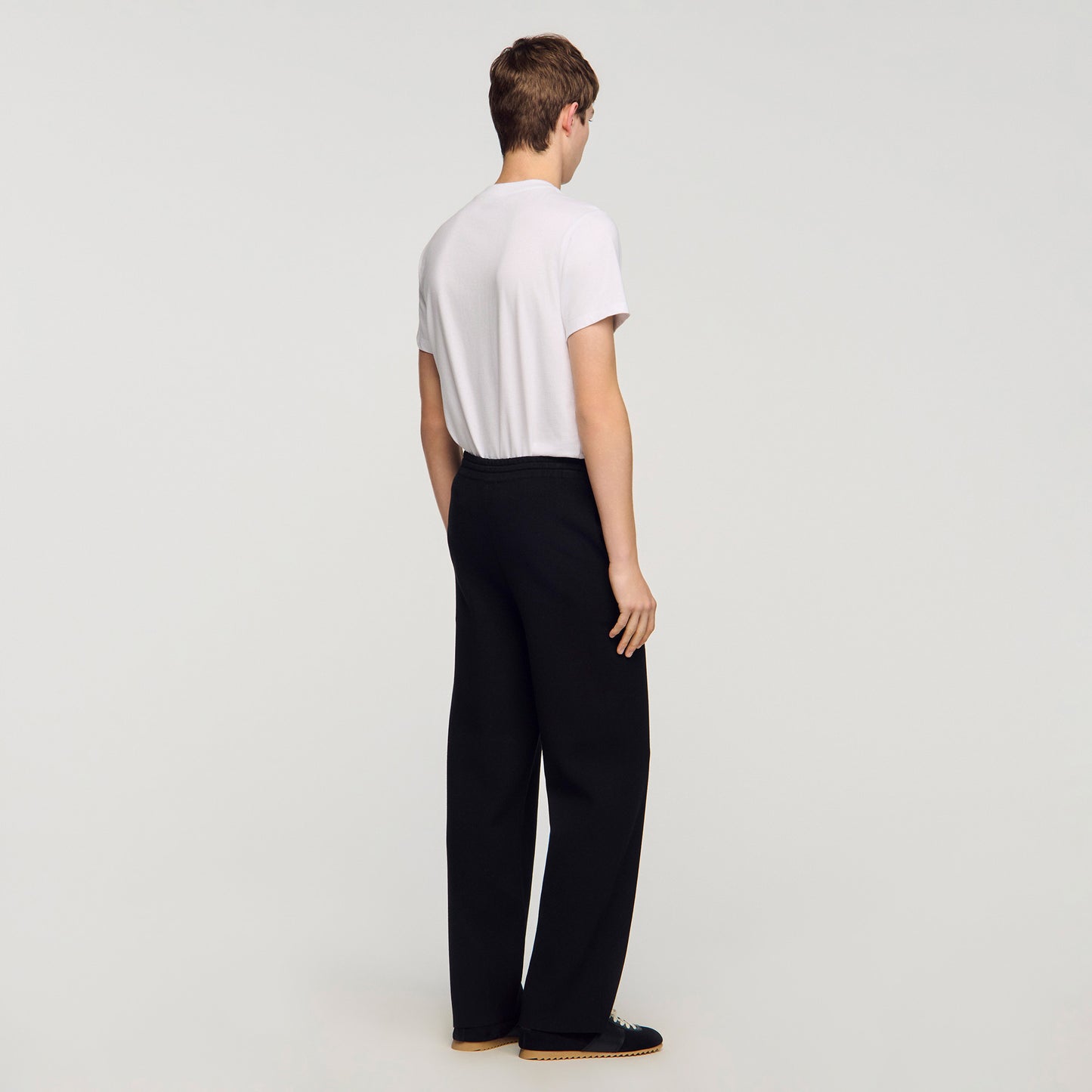 Knit Jogging Bottoms Black