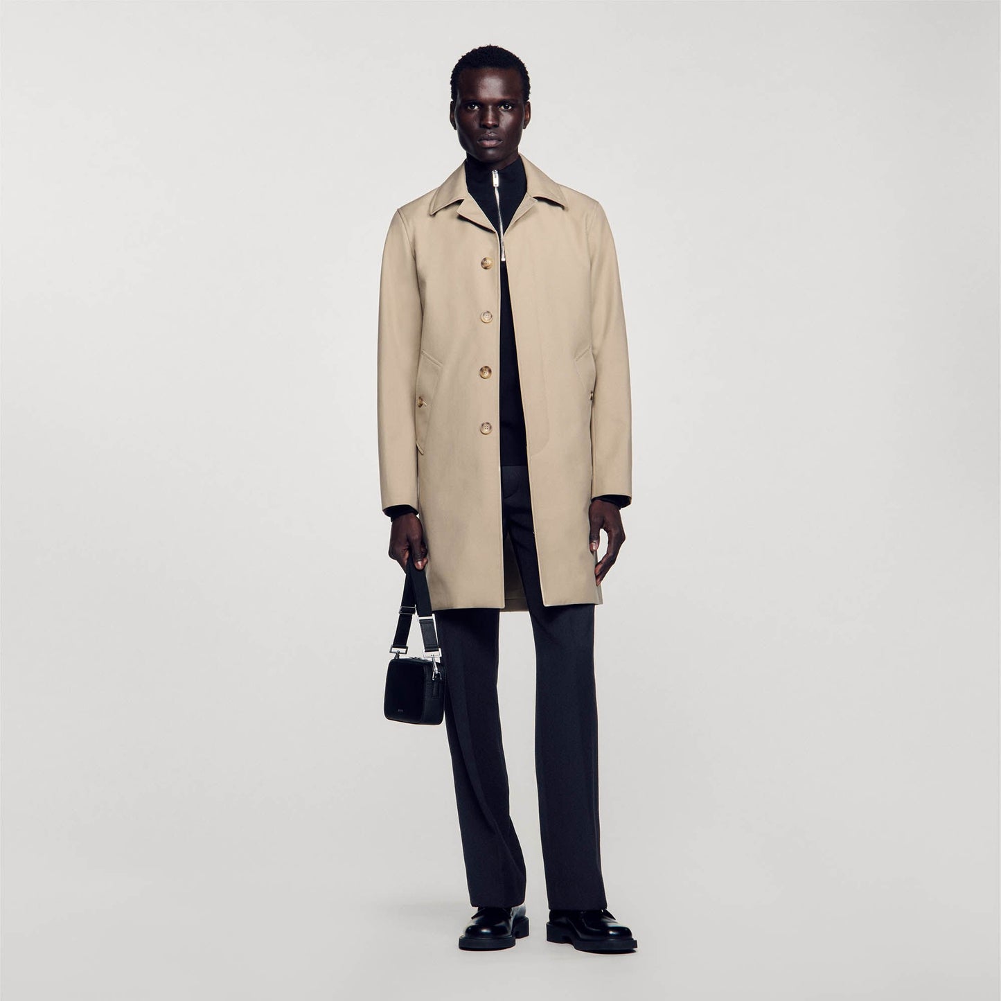Waterproof Technical Fabric Coat Beige