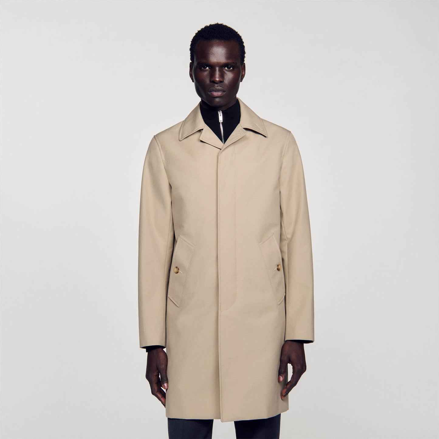 Waterproof Technical Fabric Coat Beige