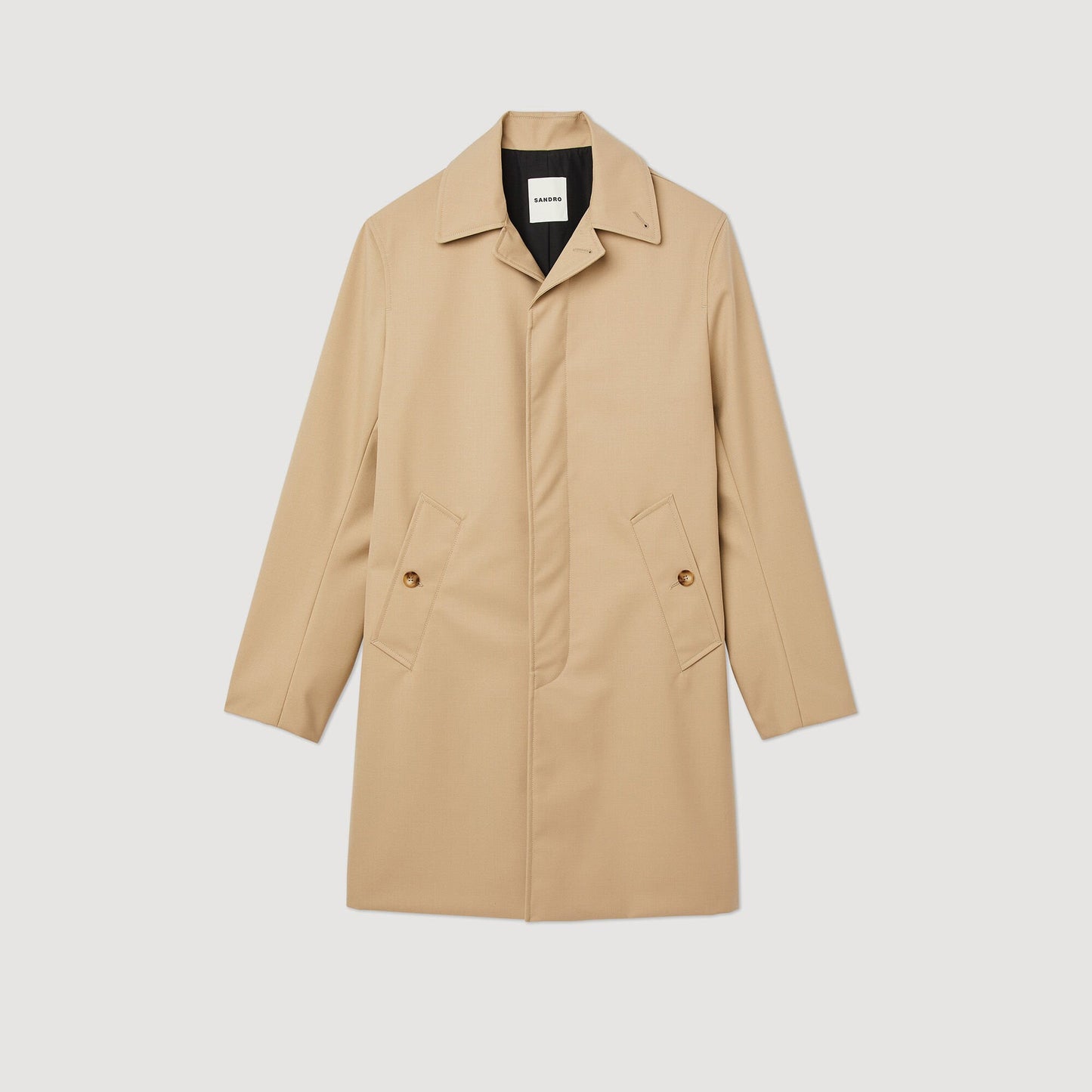 Waterproof Technical Fabric Coat Beige