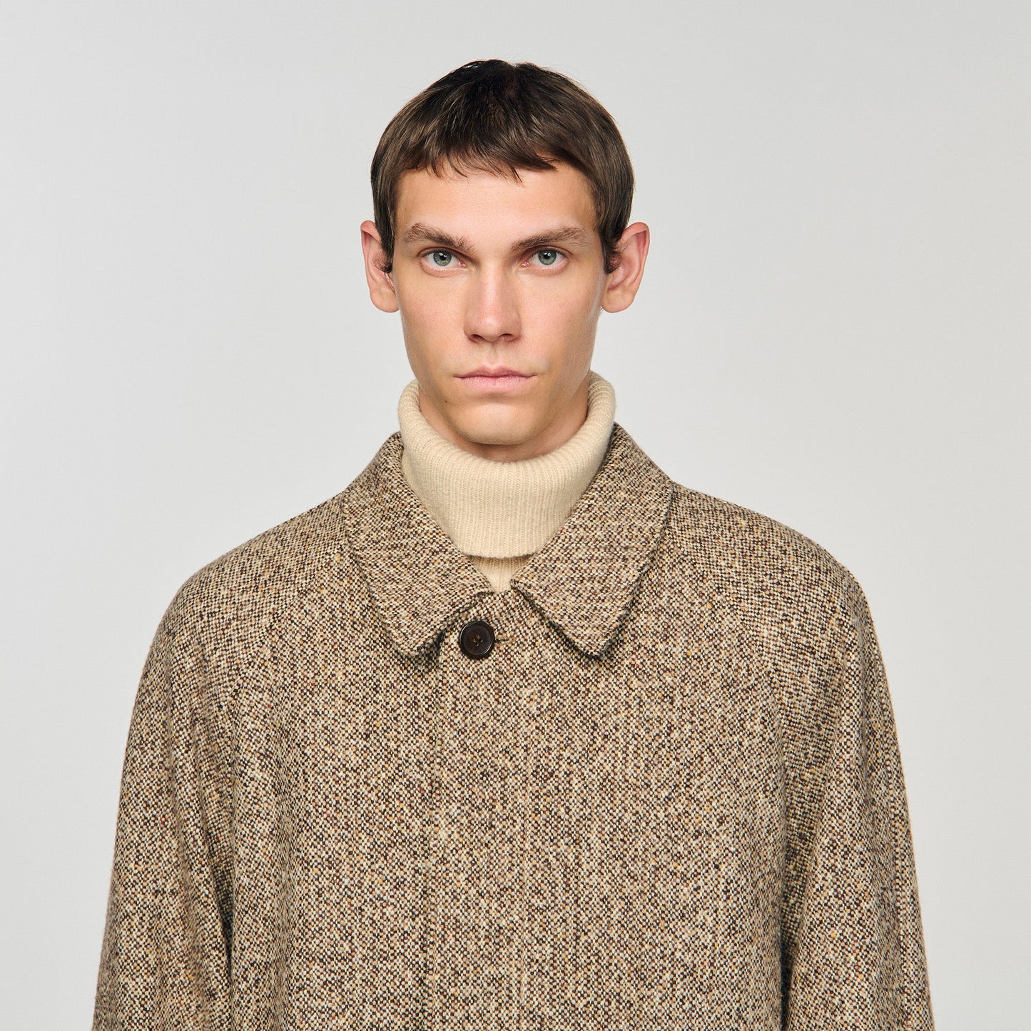 Macwool Louis Oversized Wool Coat Brown
