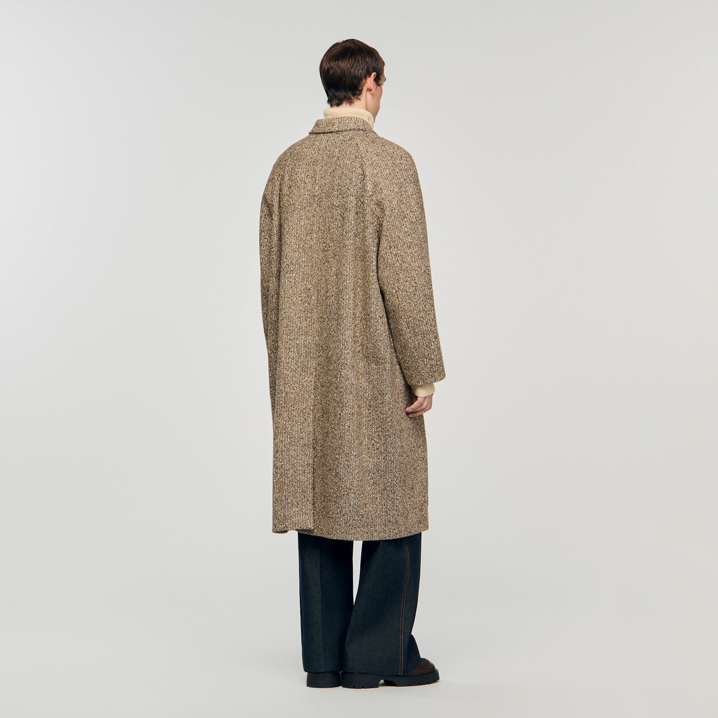 Macwool Louis Oversized Wool Coat Brown