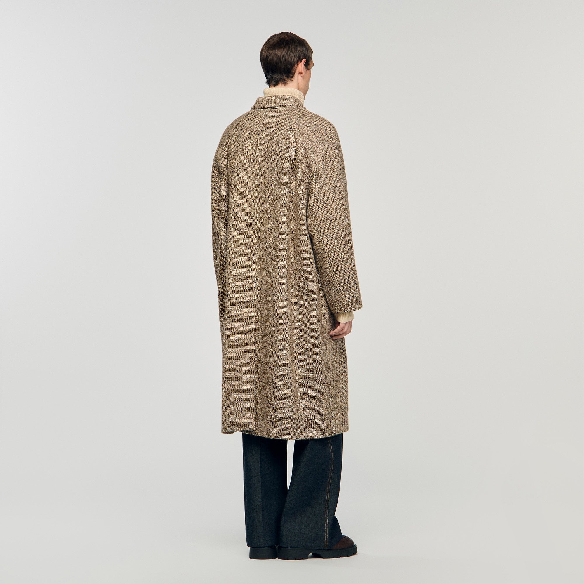 Macwool Louis Oversized Wool Coat Brown