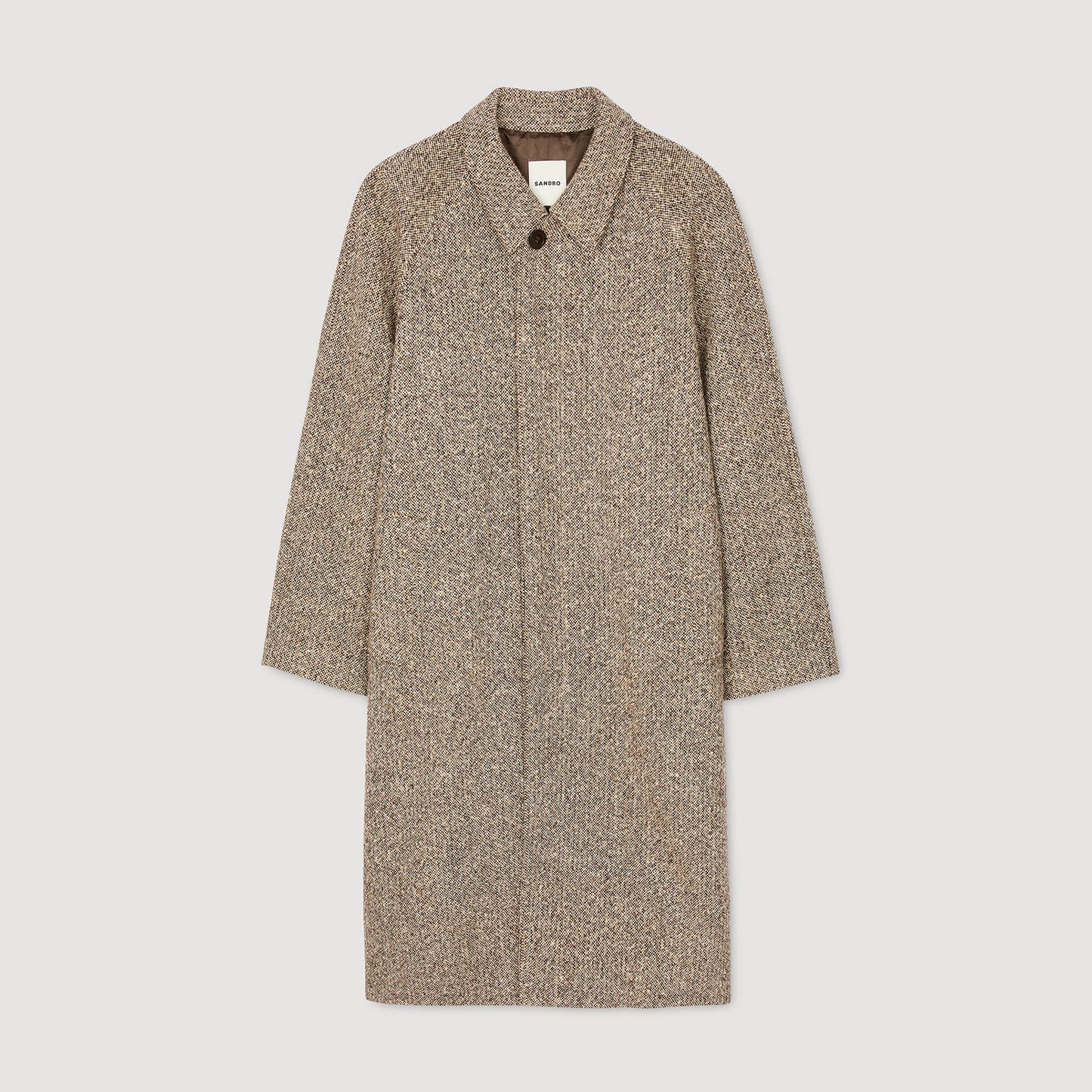 Macwool Louis Oversized Wool Coat Brown