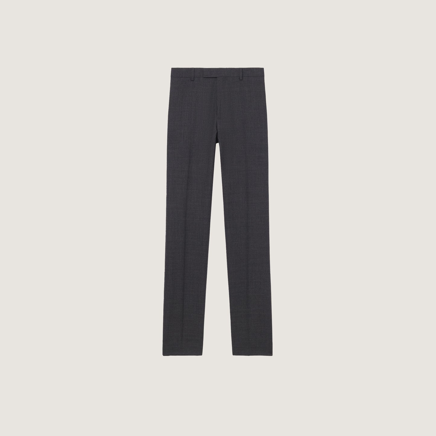 Wool Suit Trousers Mocked Grey